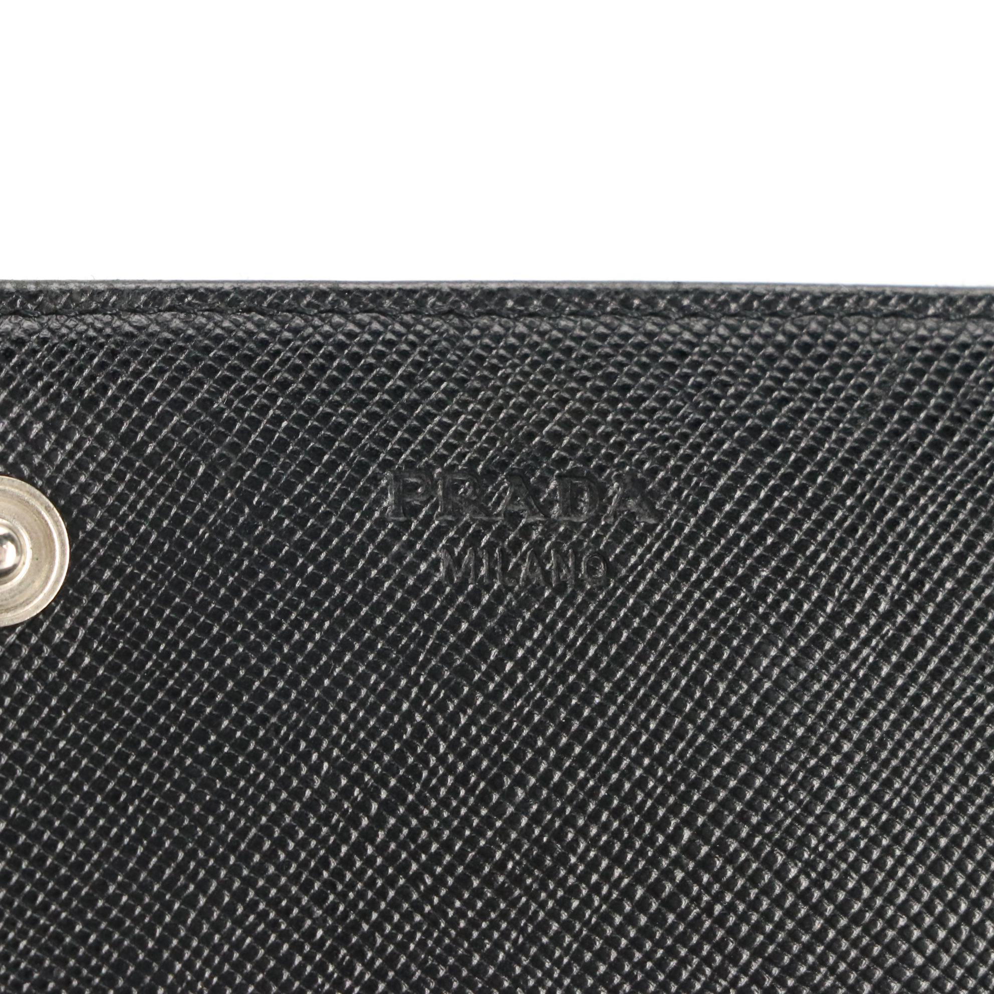 Prada Long Wallet in Black Tessuto Nylon