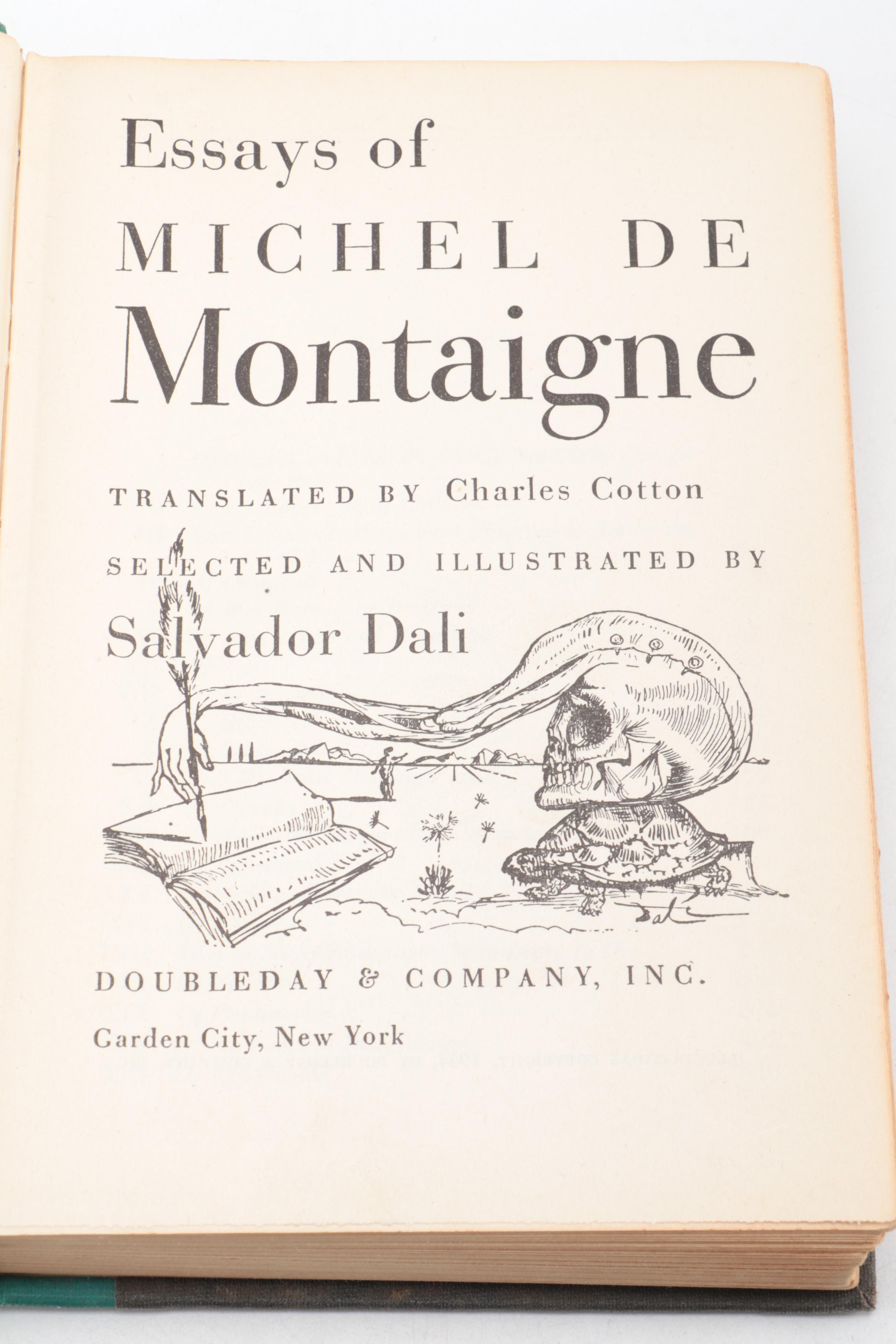 Salvador Dalí Illustrated "The Essays of Michel de Montaigne," Mid-20th Century