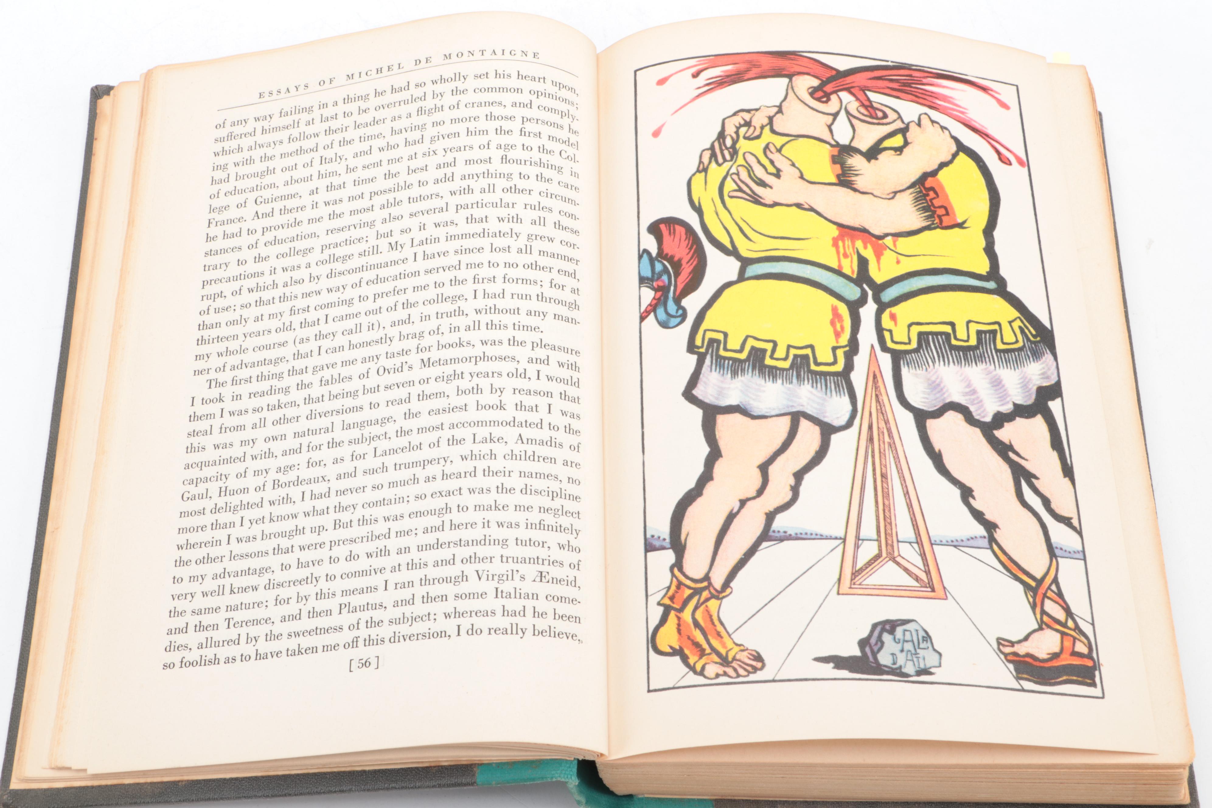 Salvador Dalí Illustrated "The Essays of Michel de Montaigne," Mid-20th Century