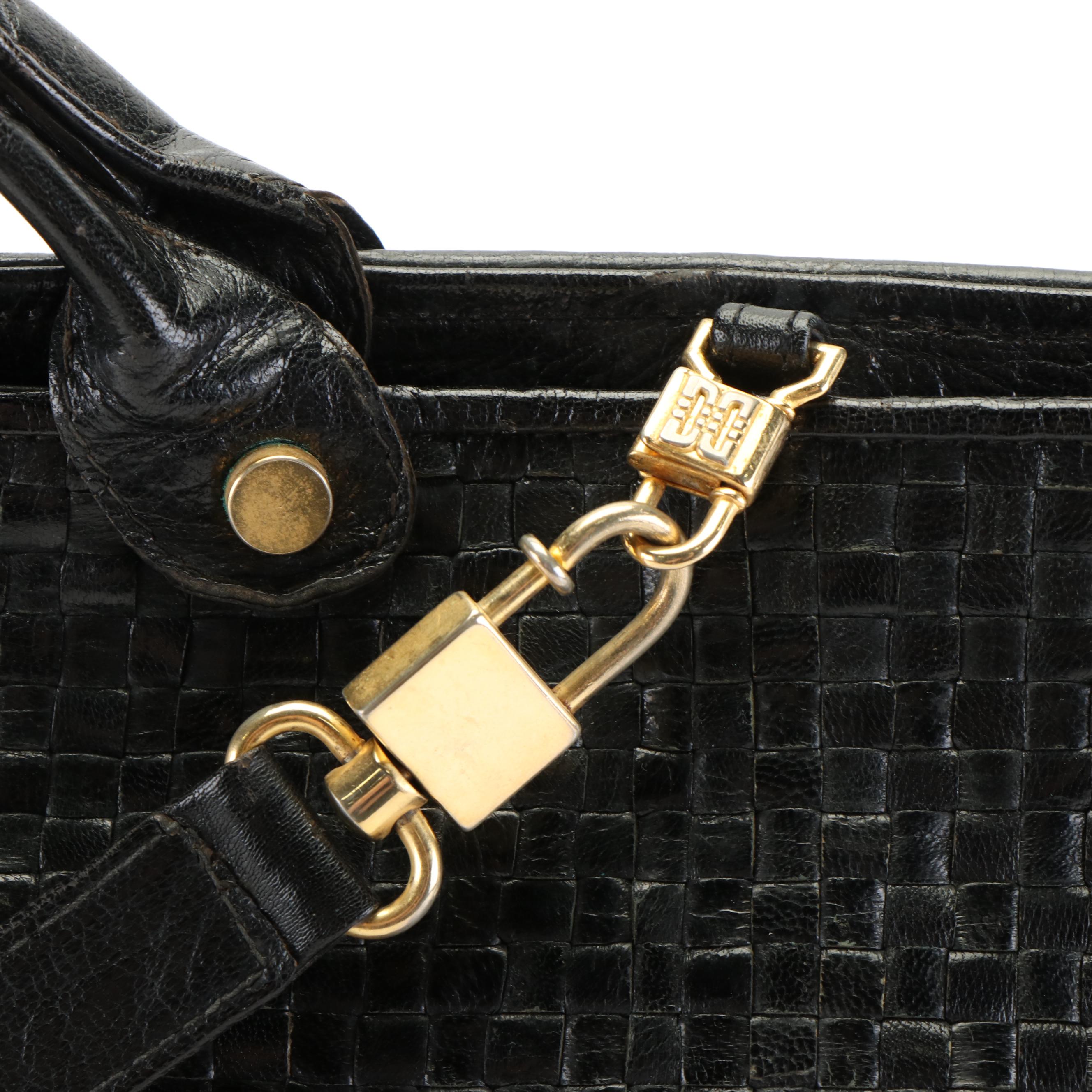 Fendi Woven Leather Tote Bag