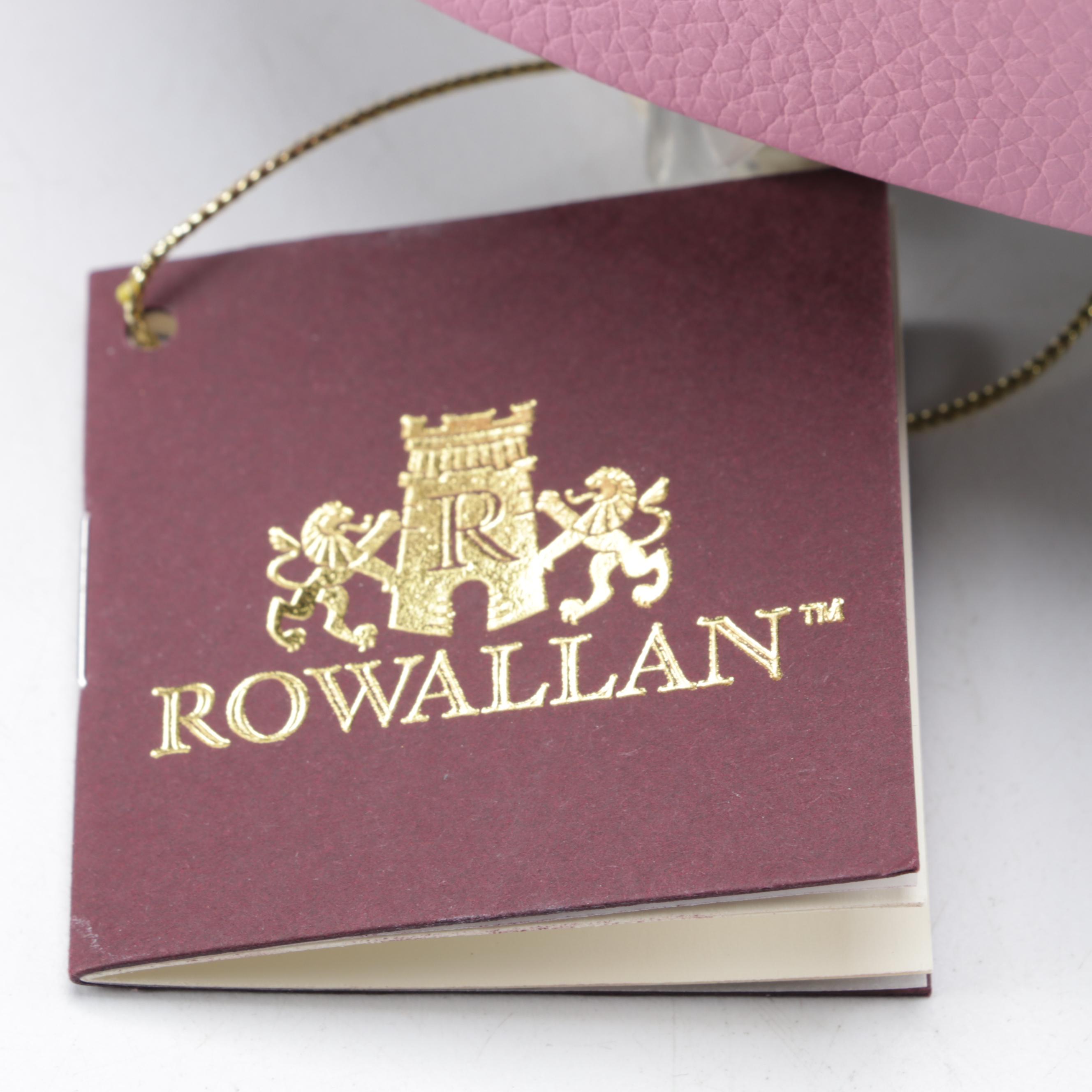 Rowallan Pink and Blue Leather Travel Jewelry Boxes