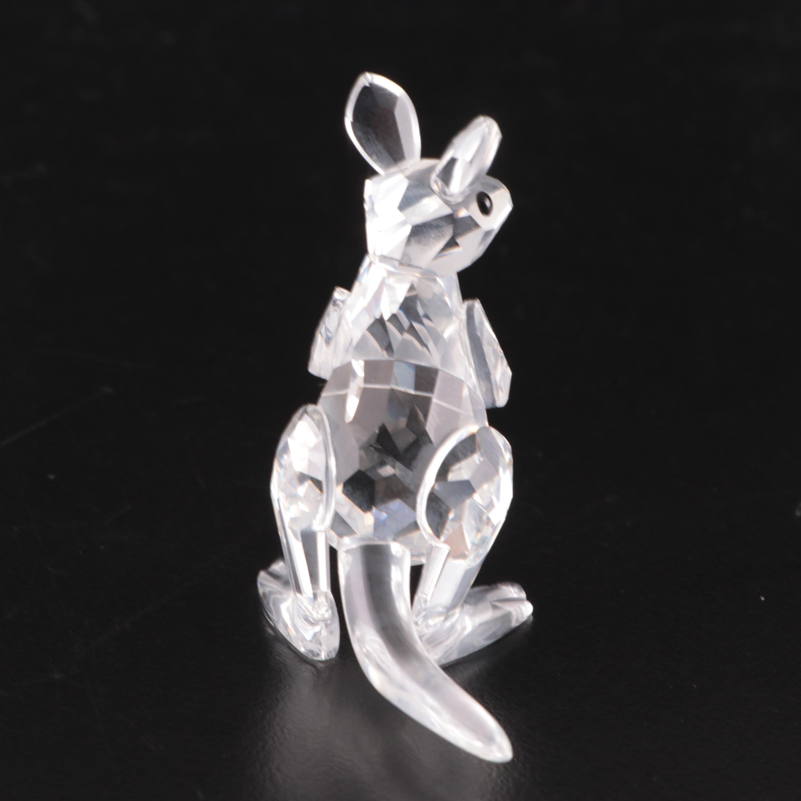 Swarovski Crystal Kangaroo, Kiwi and Koala Bear Figurines, Late 20th Century