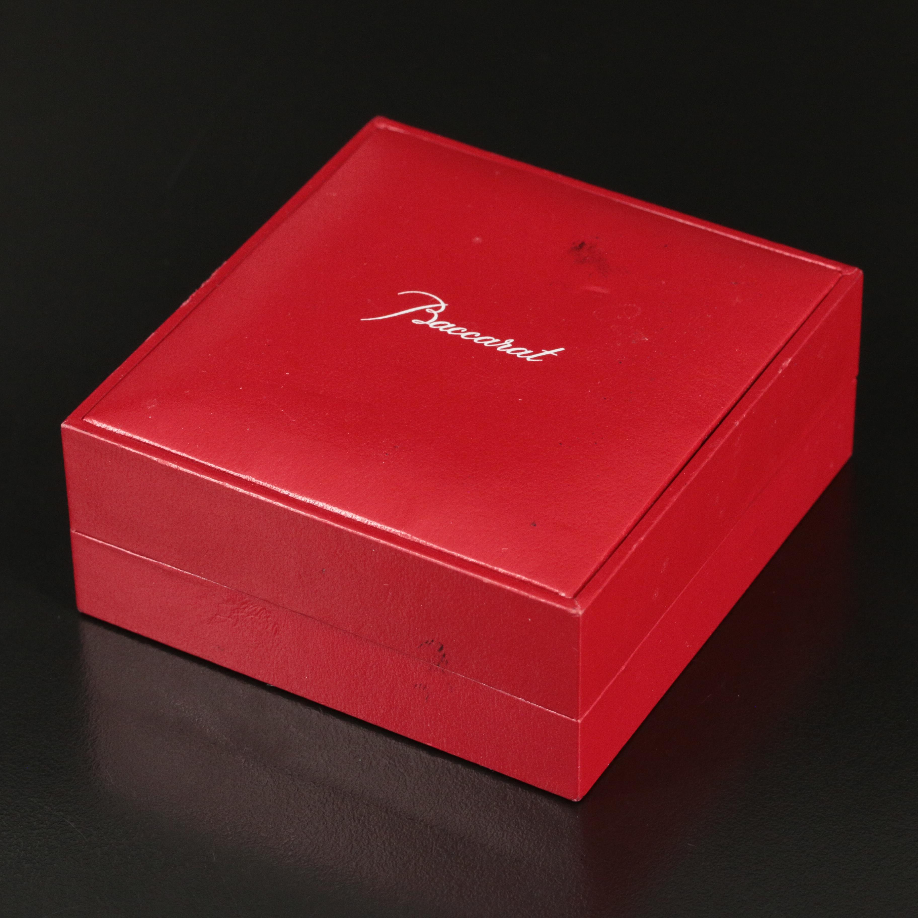 Baccarat "Tentation" Sterling Crystal Drop Earrings