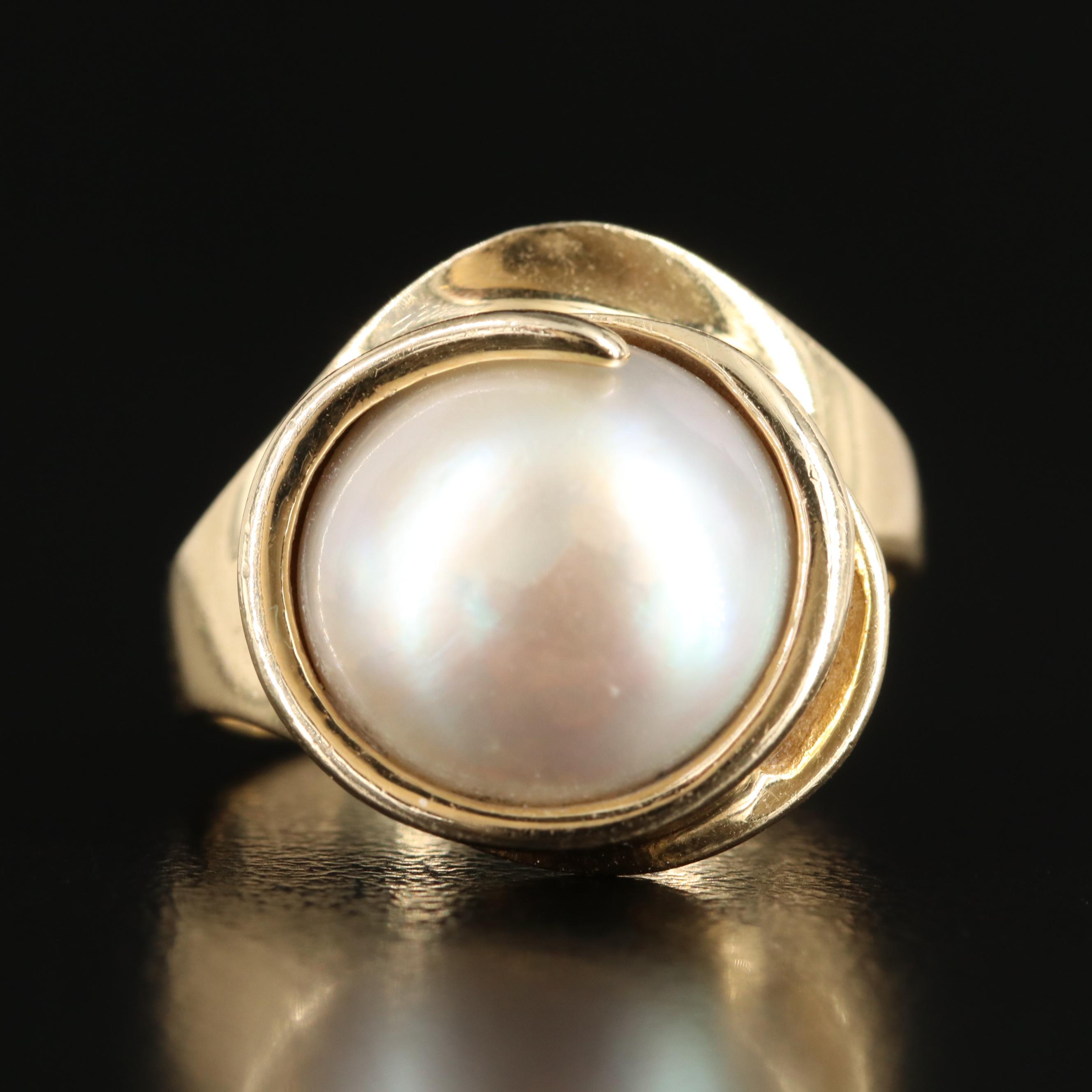 14K Pearl Ring