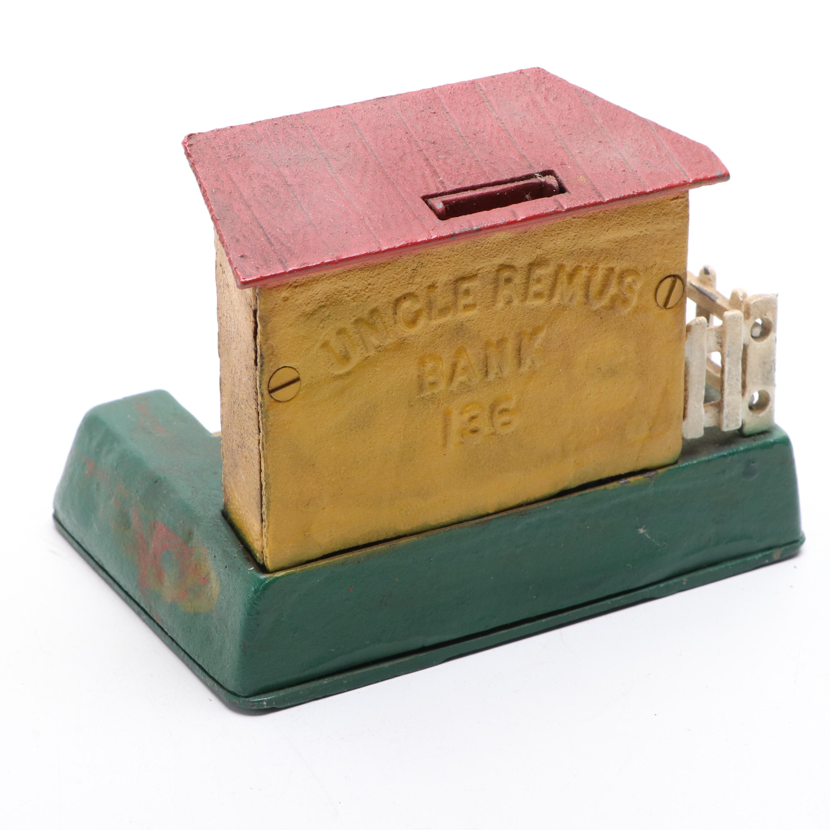 Book of Knowledge "Uncle Remus" and "Columbus" Banks with Toy Fire Engine