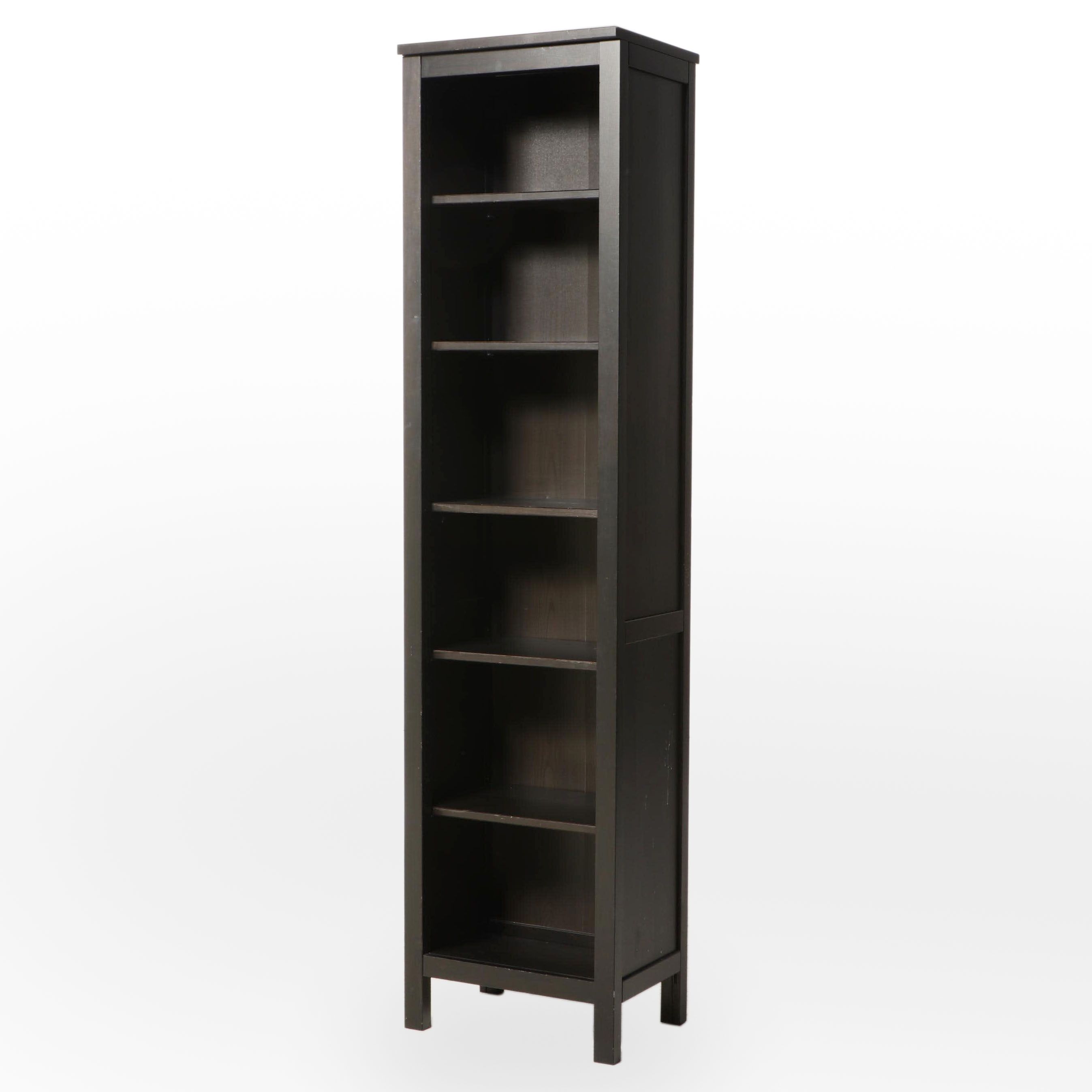 IKEA Black Painted Pine Bookcase