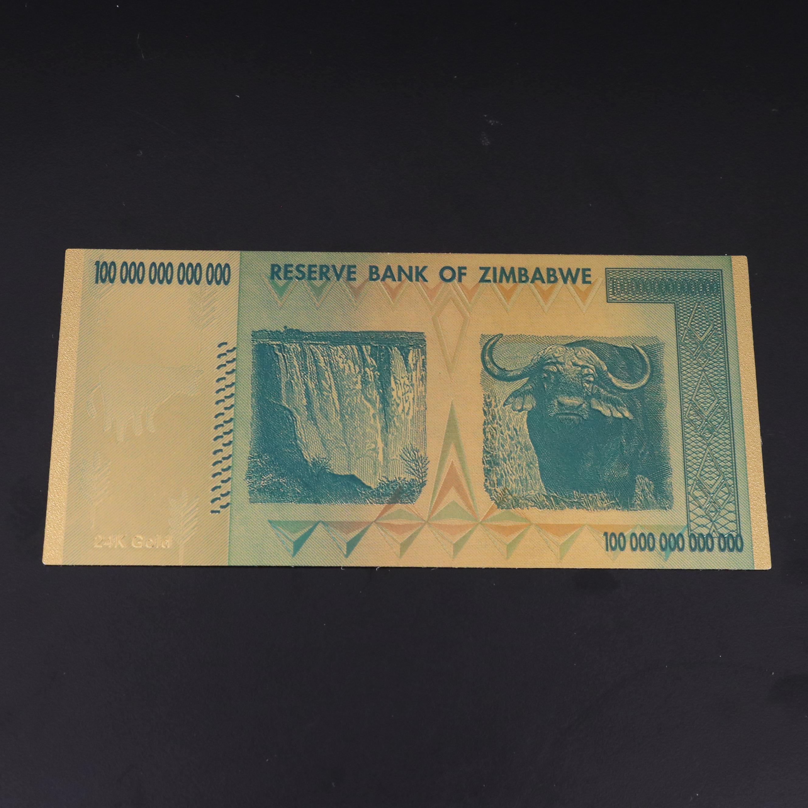 Eight-Piece 24K Gold Foil U.S. Banknotes Replica Set