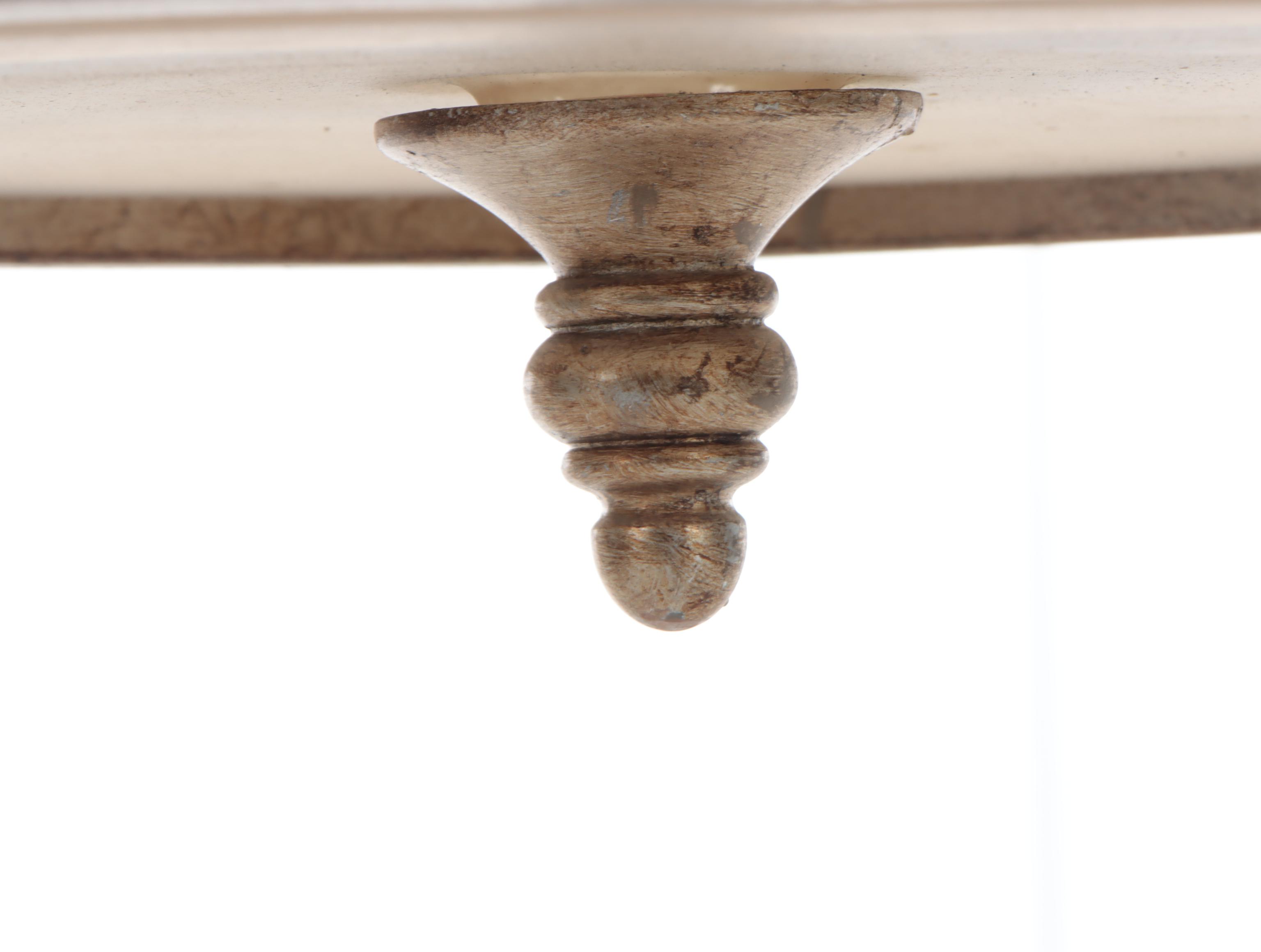 Distressed Finish Metal Drum Pendant Light With Ceiling Canopy