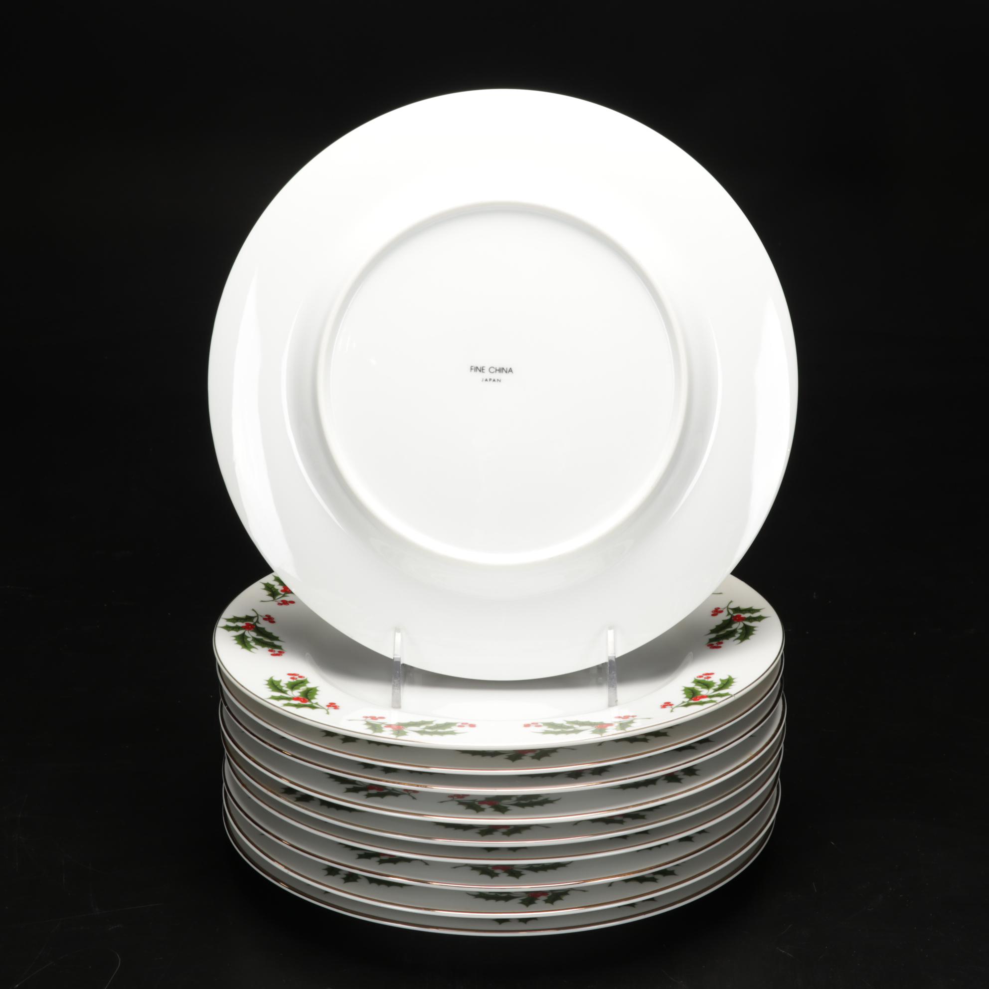 All the Trimmings "Christmas Holly" Porcelain Dinnerware and Libbey Tumblers