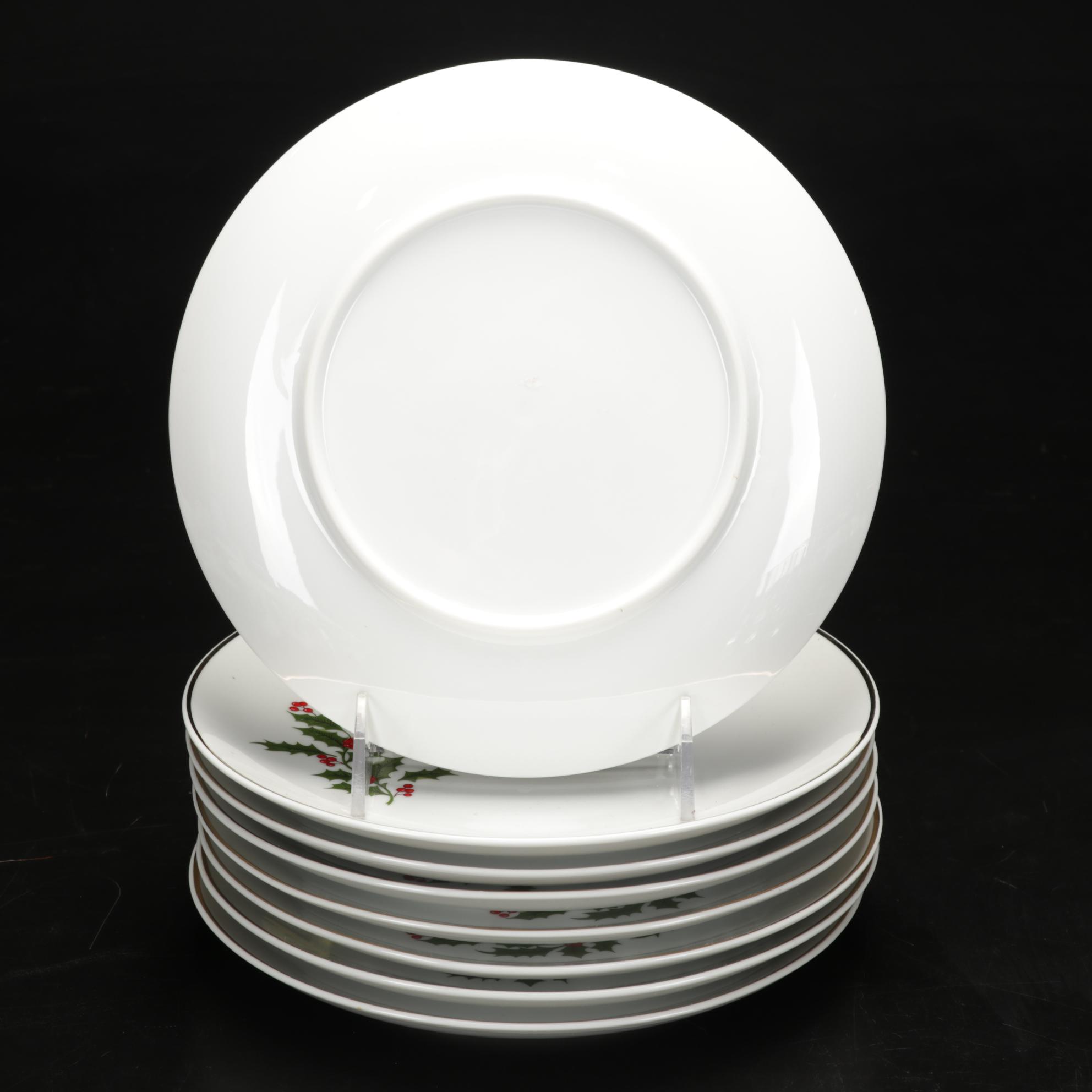 All the Trimmings "Christmas Holly" Porcelain Dinnerware and Libbey Tumblers