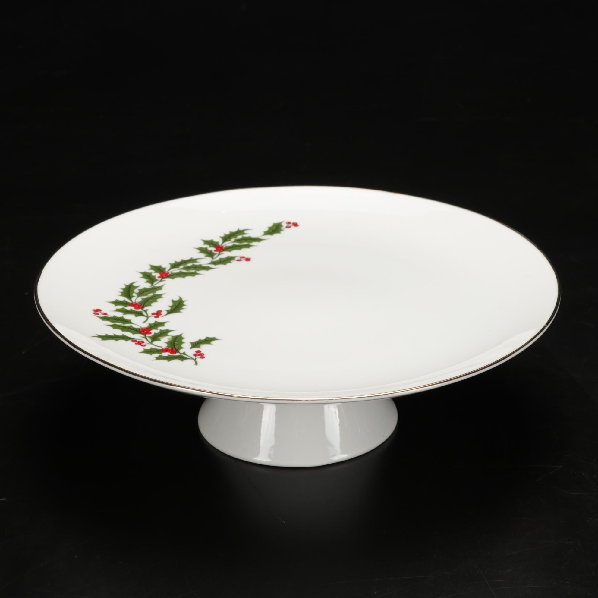 All the Trimmings "Christmas Holly" Porcelain Dinnerware and Libbey Tumblers