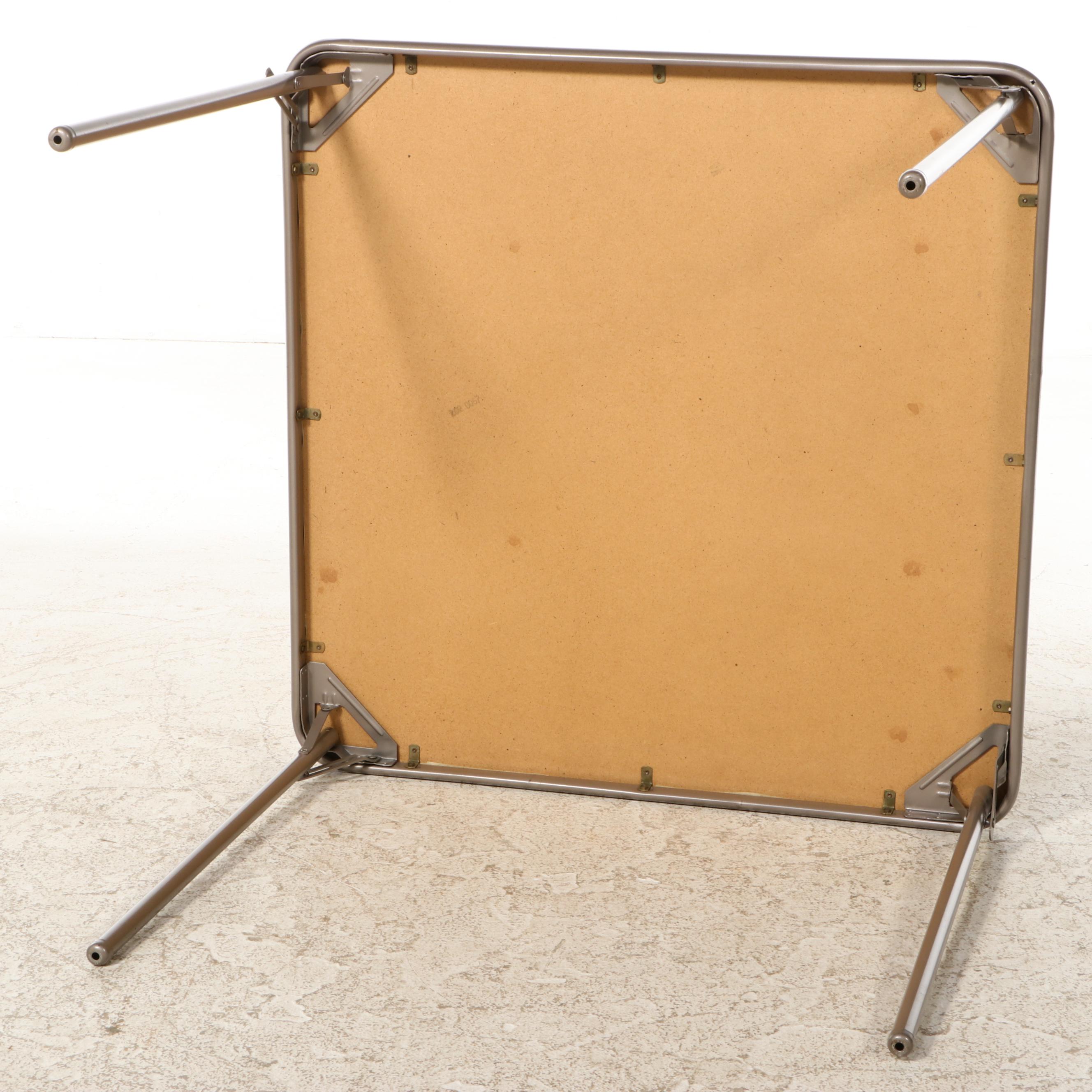 Sears and Roebuck Folding Chairs and Table Set, Mid to Late 20th Century