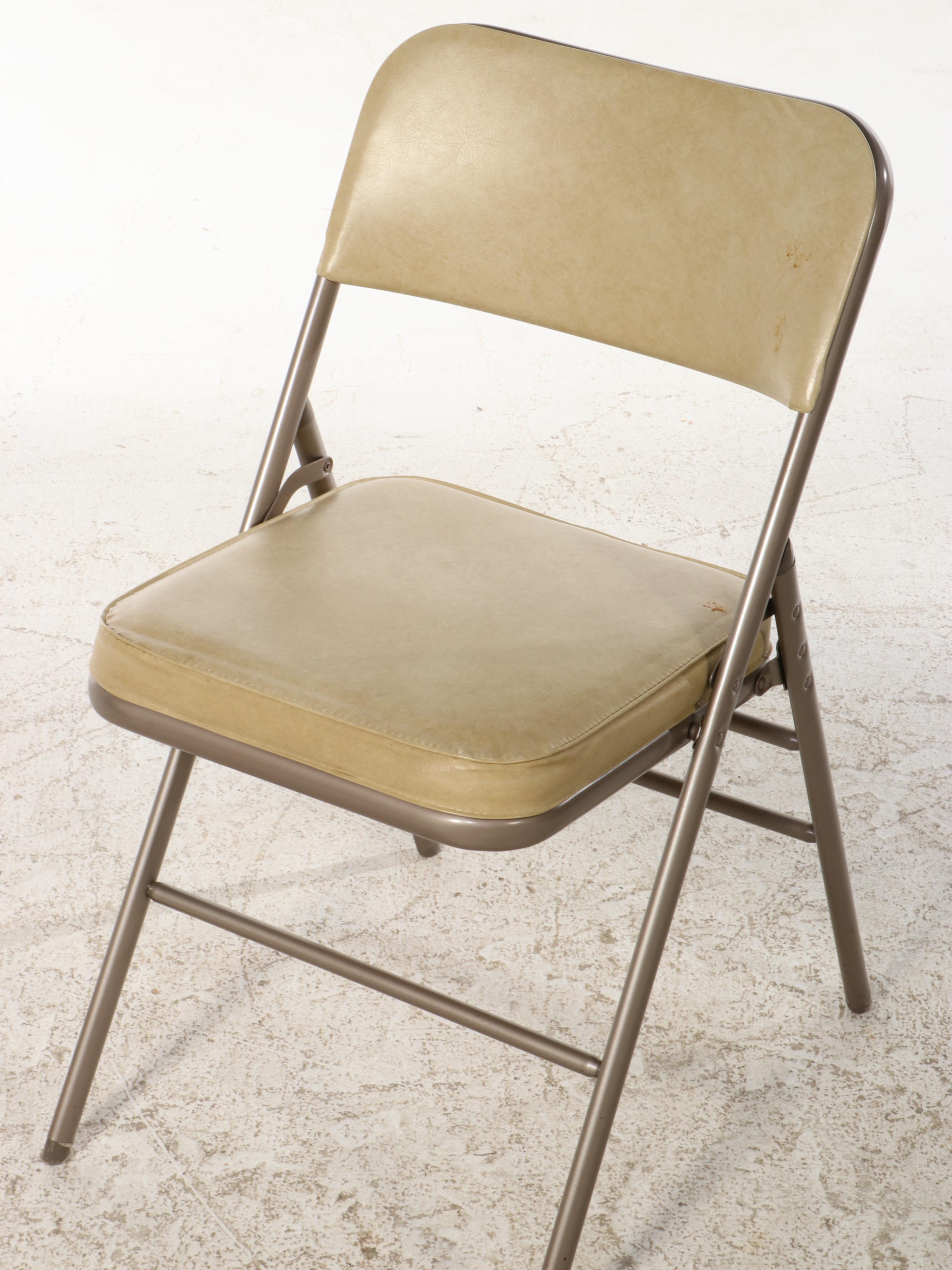 Sears and Roebuck Folding Chairs and Table Set, Mid to Late 20th Century