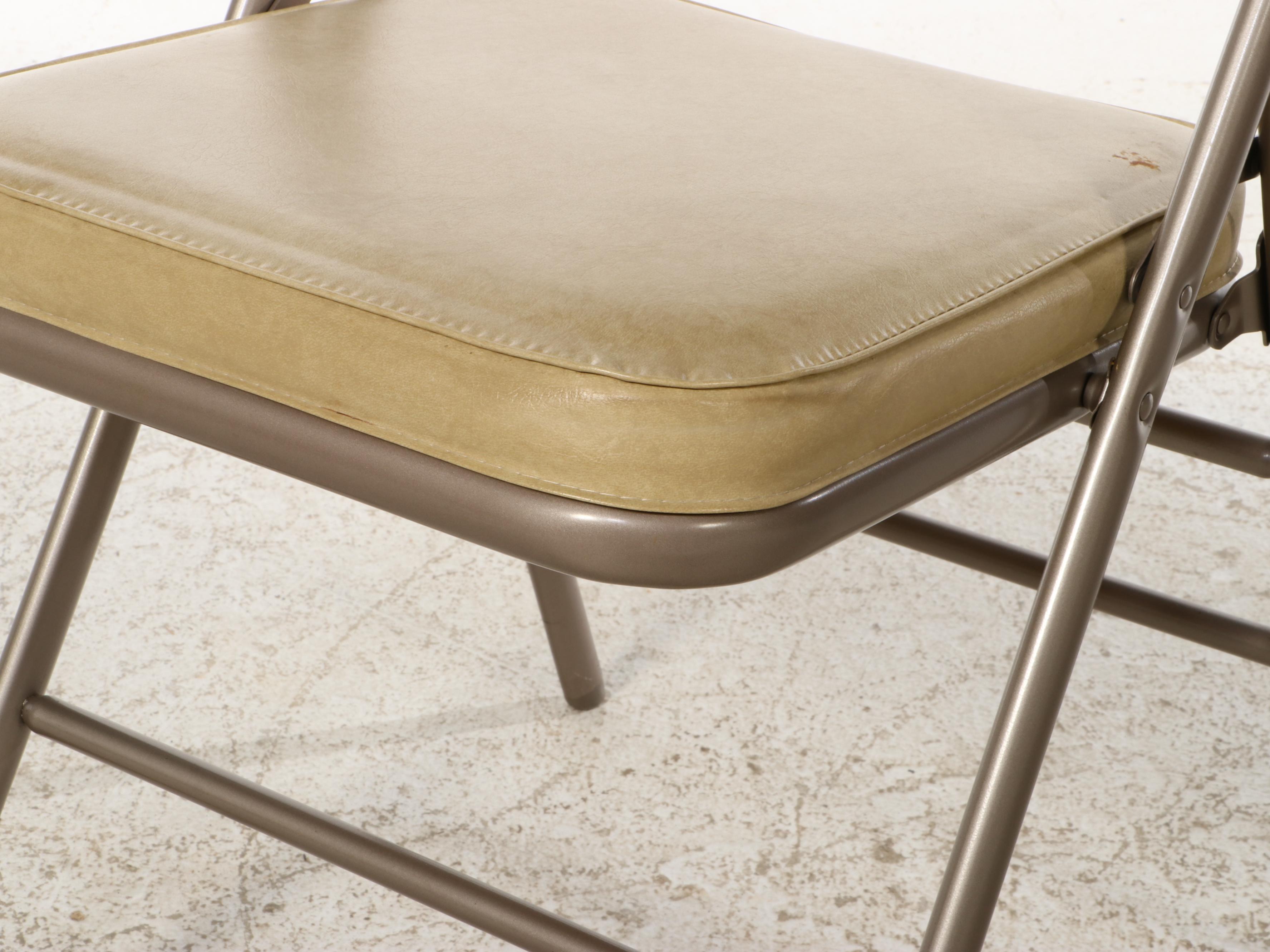 Sears and Roebuck Folding Chairs and Table Set, Mid to Late 20th