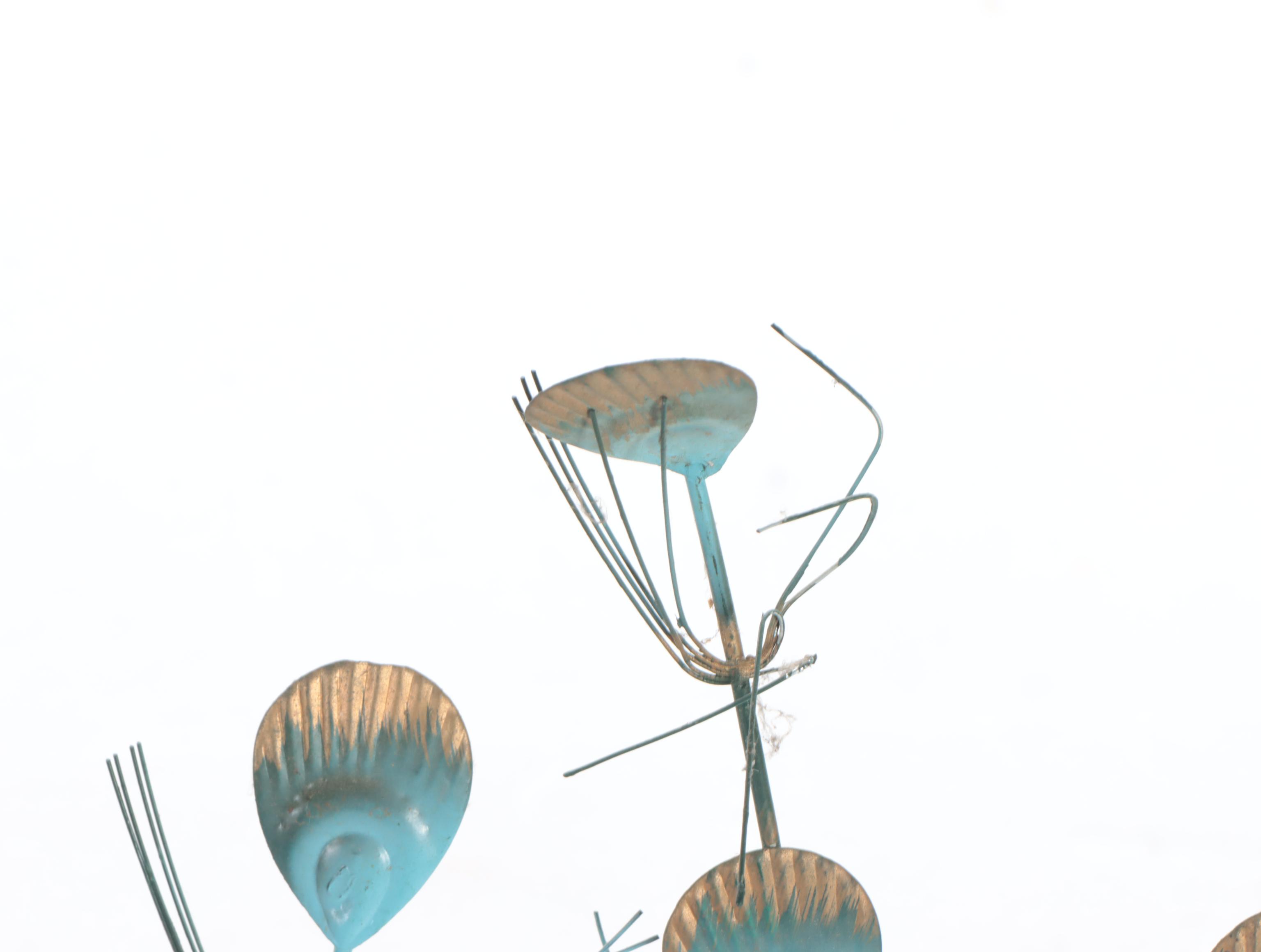 Metal Peacock Wall Decor and Sculpture