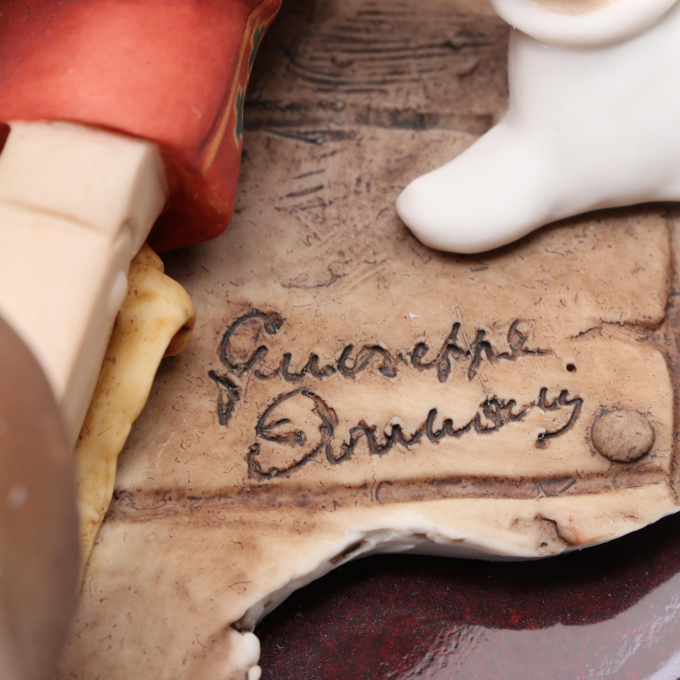 Giuseppe Armani "Pinocchio and Figaro" Artist Signed Porcelain Figurine