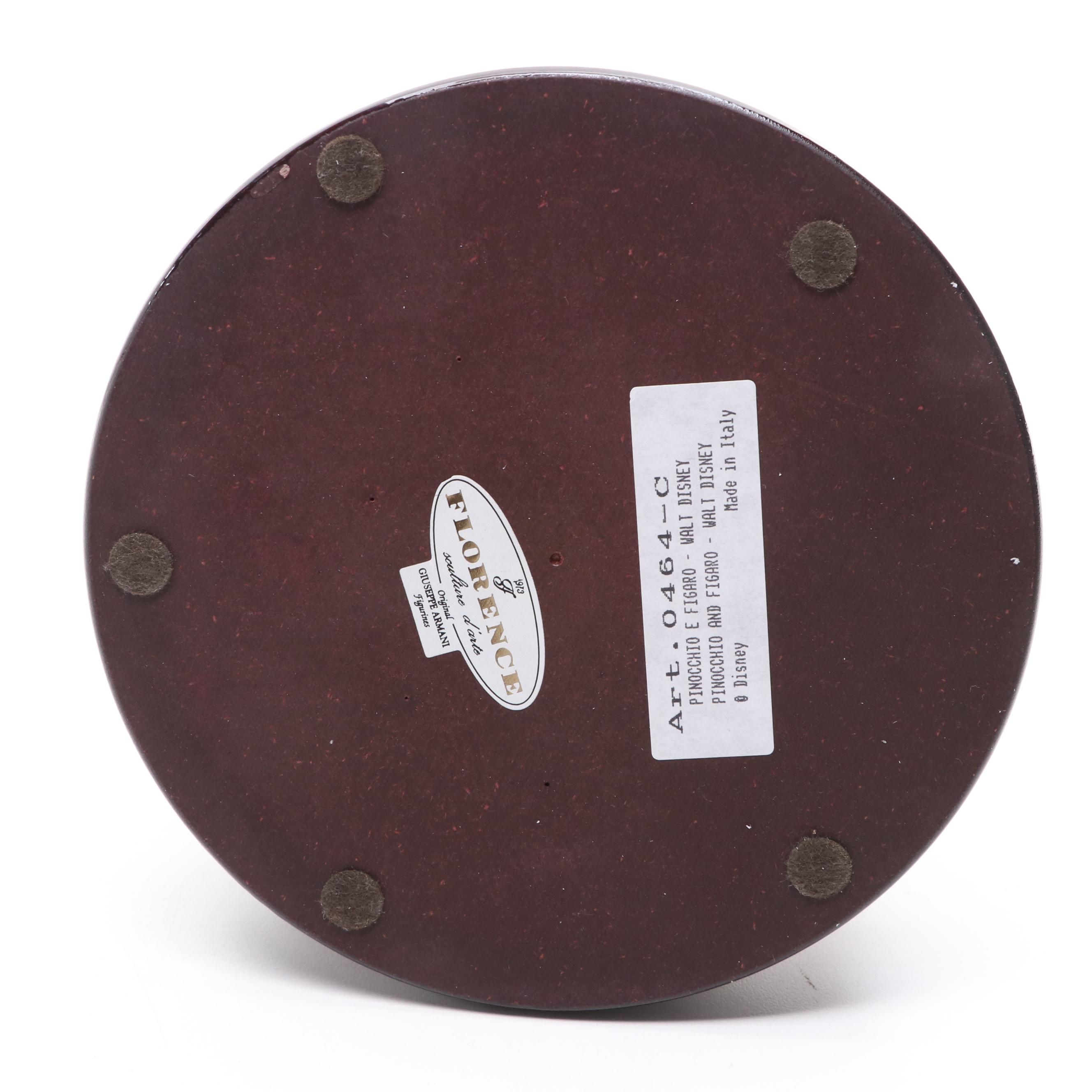 Giuseppe Armani "Pinocchio and Figaro" Artist Signed Porcelain Figurine