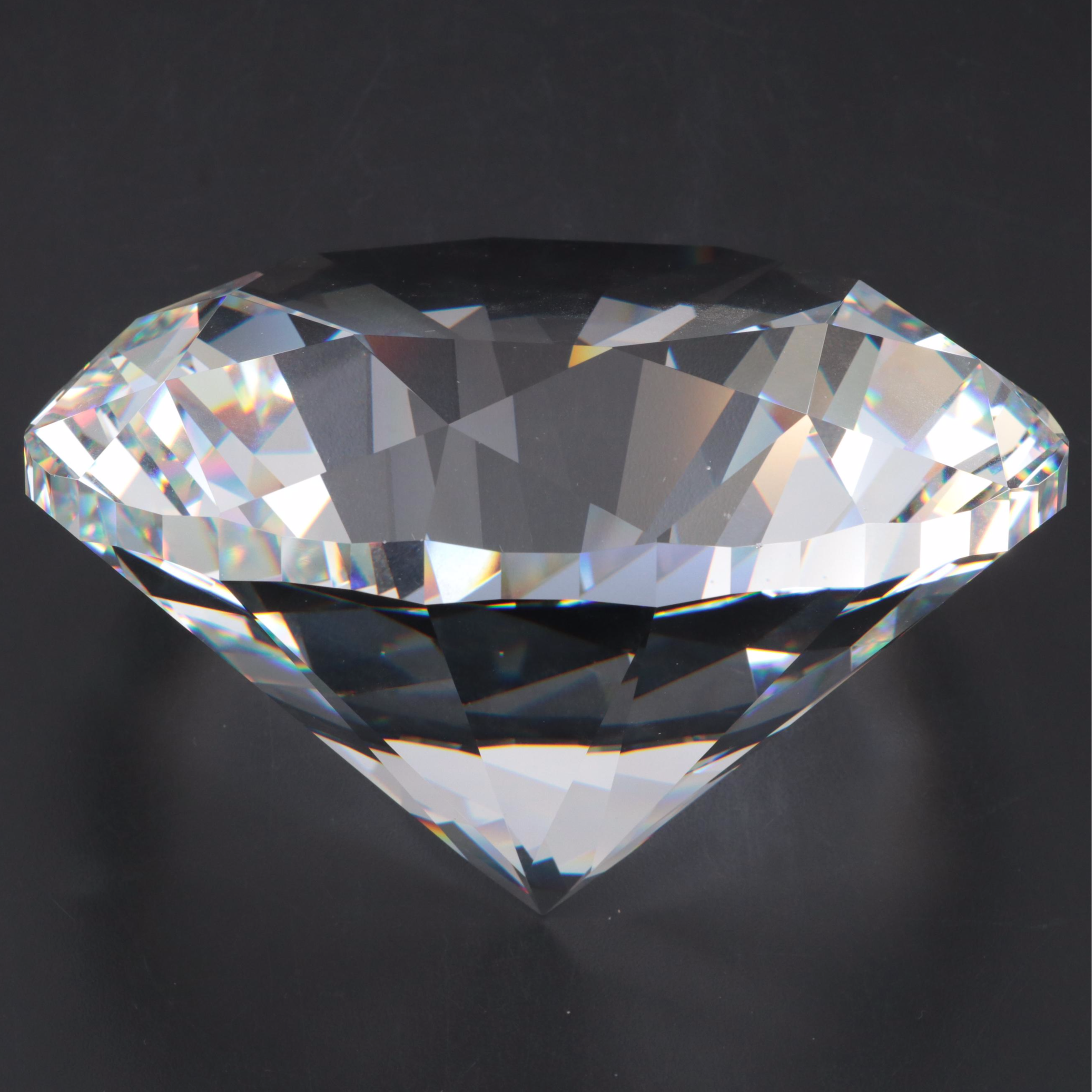 Swarovski "Giant Chaton" Crystal Giants Figurine, 1990