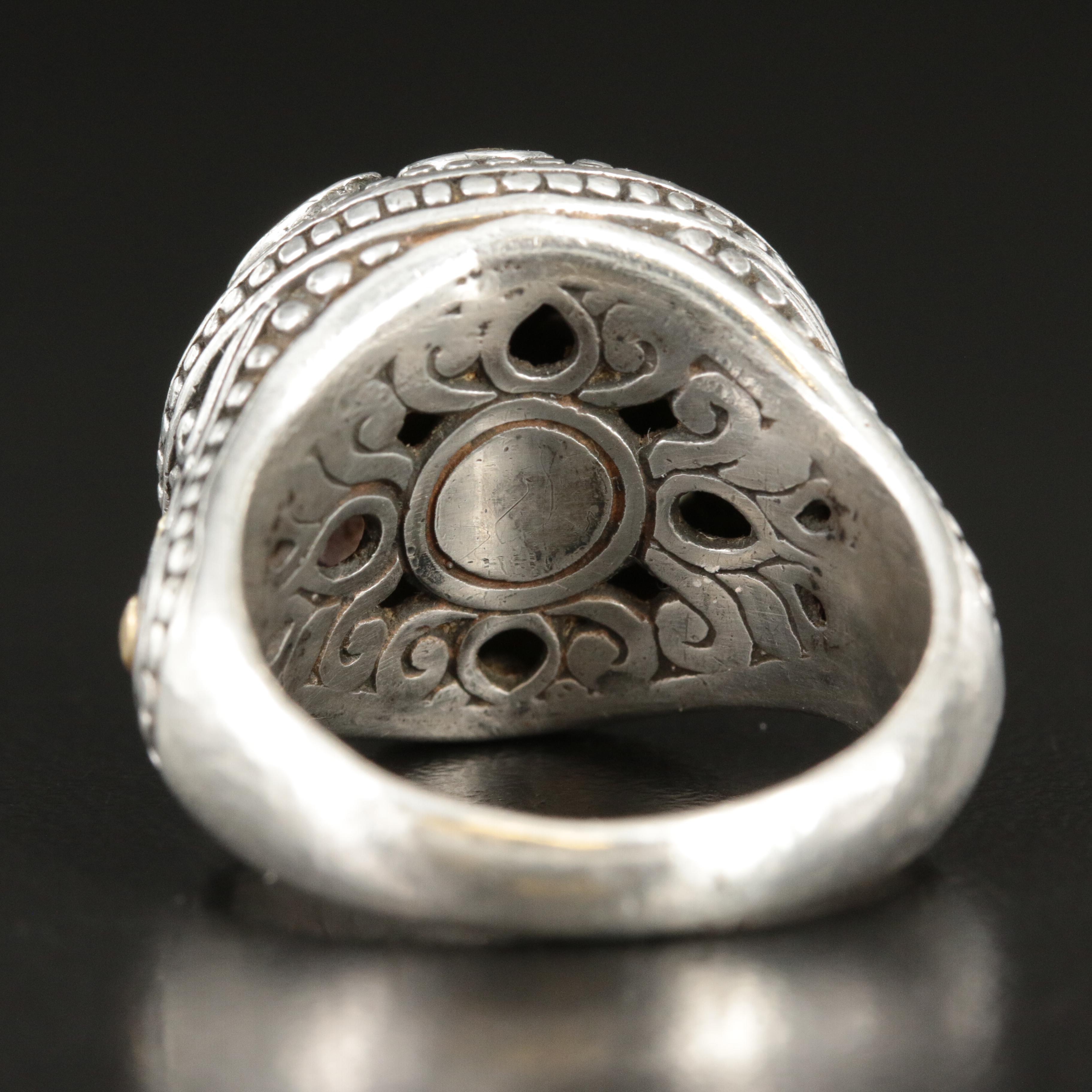 Samuel B Sterling, 18K and Gemstone Dome Ring