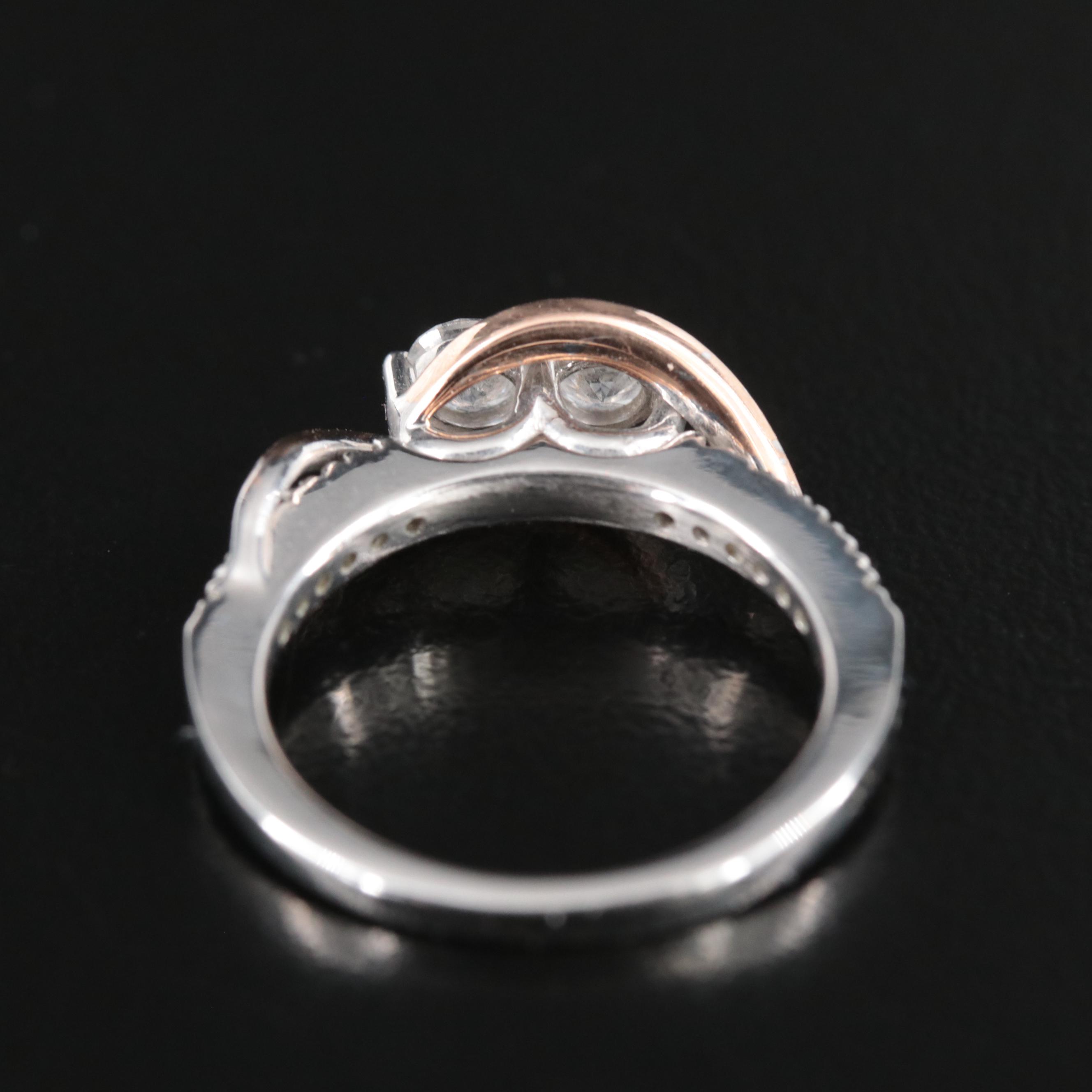 Ever Us 14K 0.50 CTW Diamond Ring with Rose Gold Accent