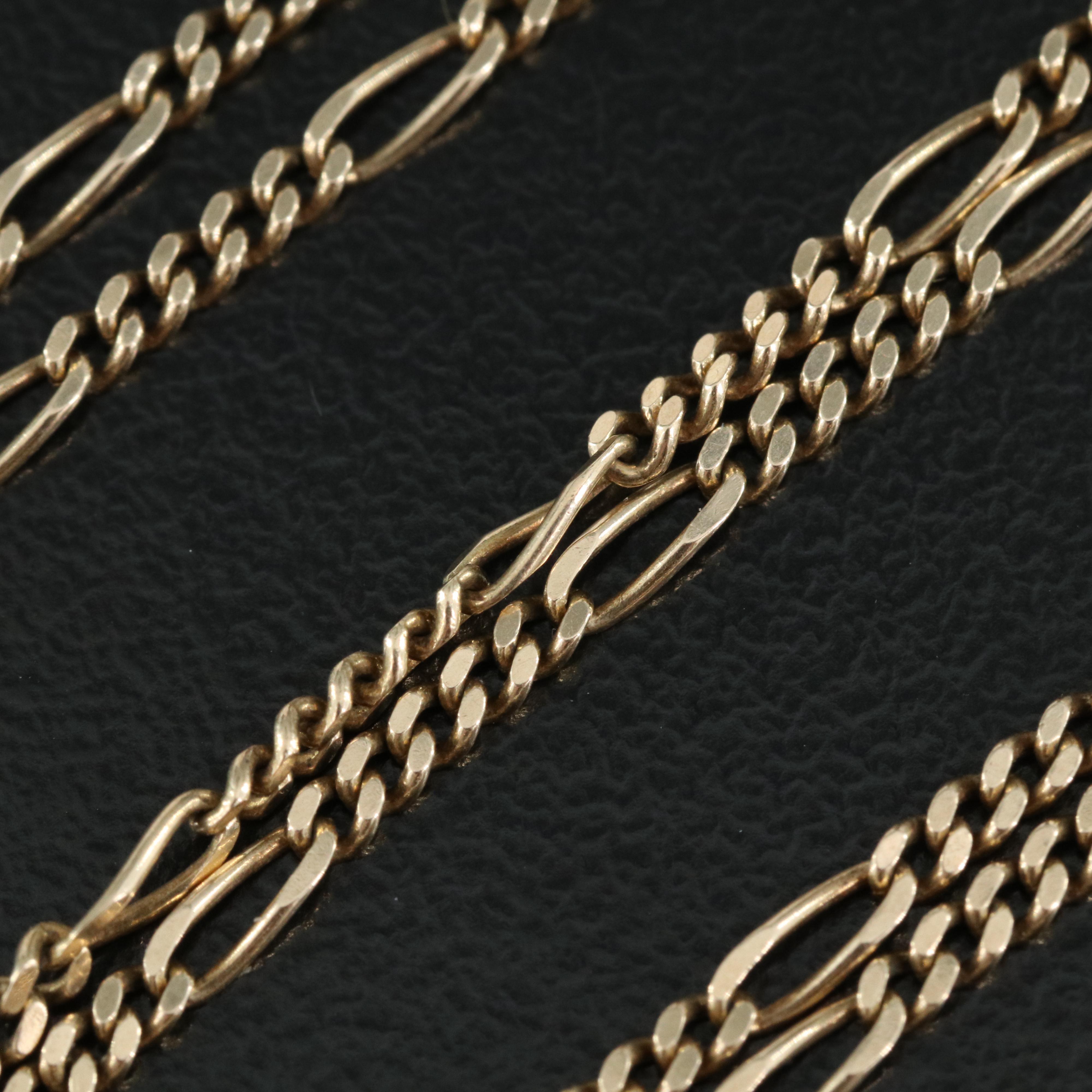 14K Figaro Chain Necklace
