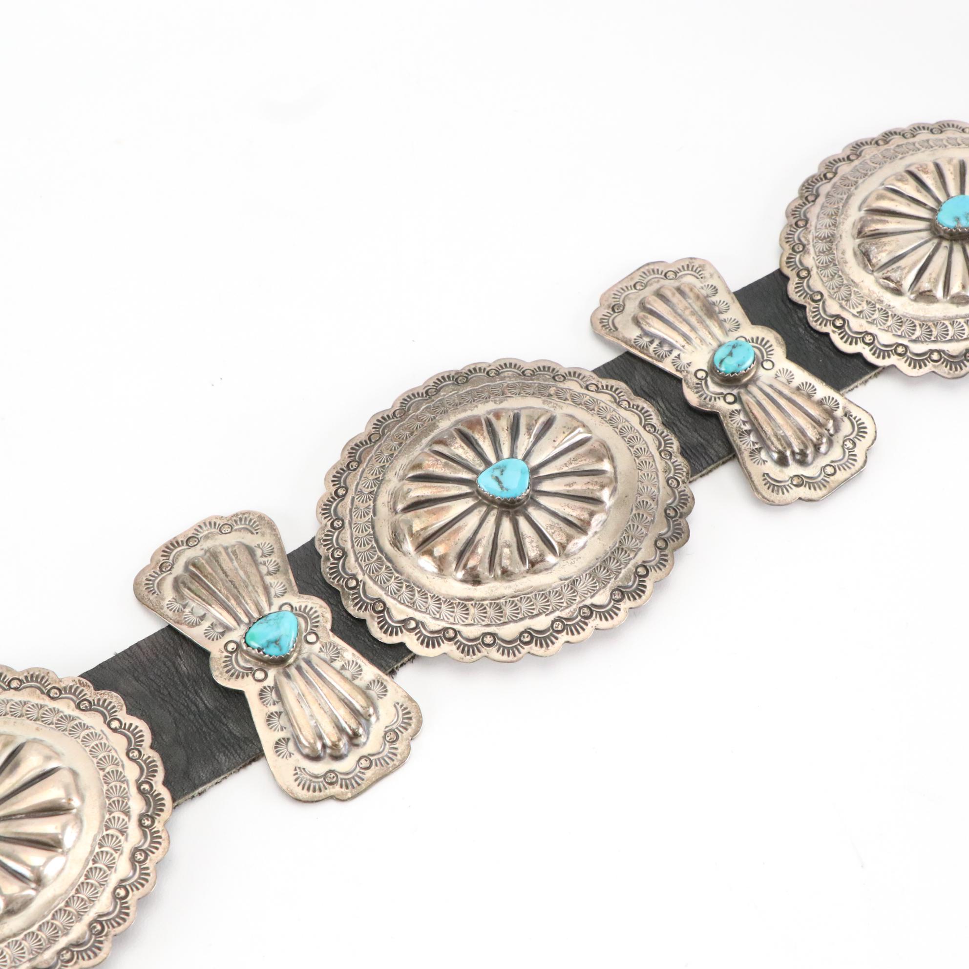 Southwestern Style Turquoise Concho Belt