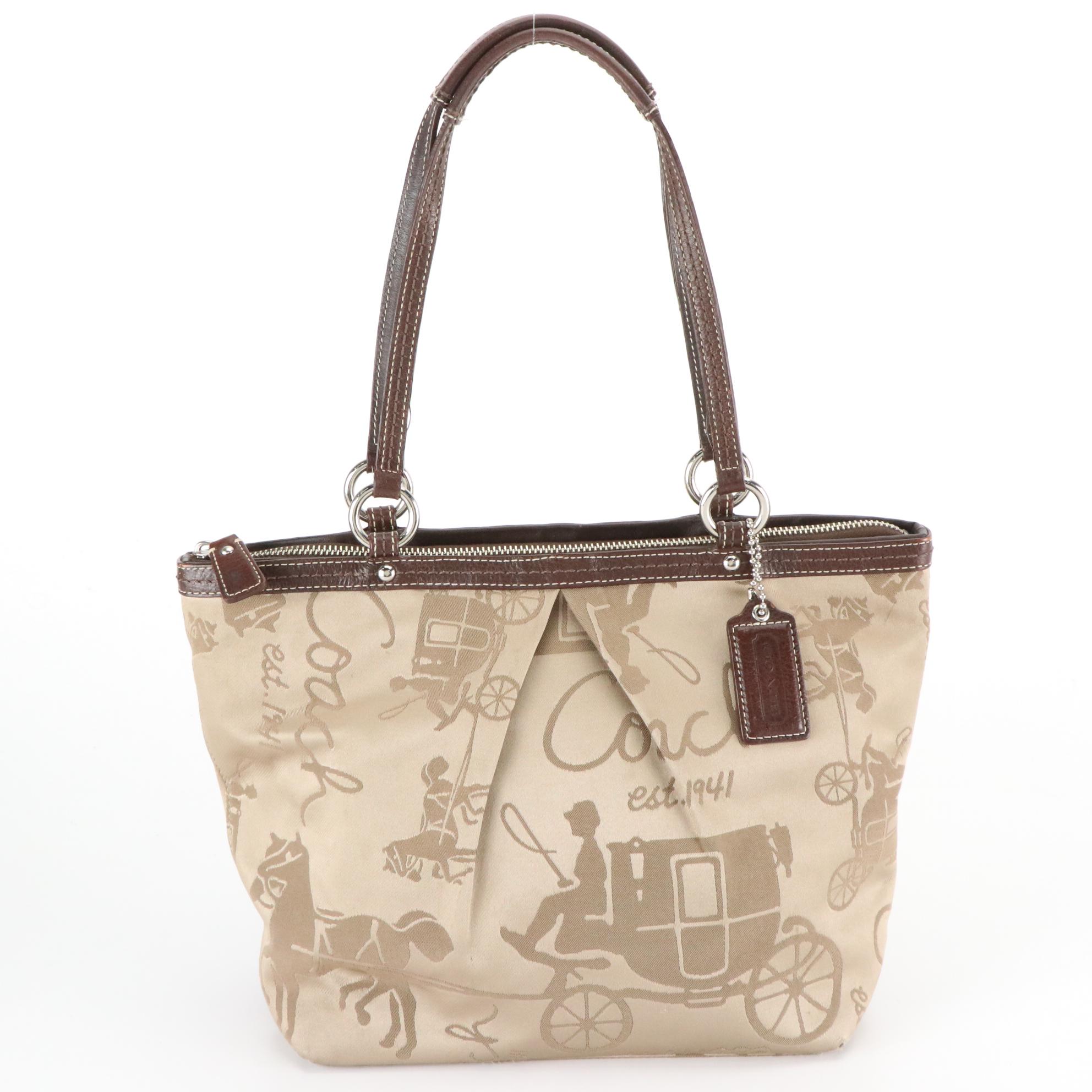 Coach F14482 Carriage Shoulder Bag and F13732 Leather Shoulder Bag