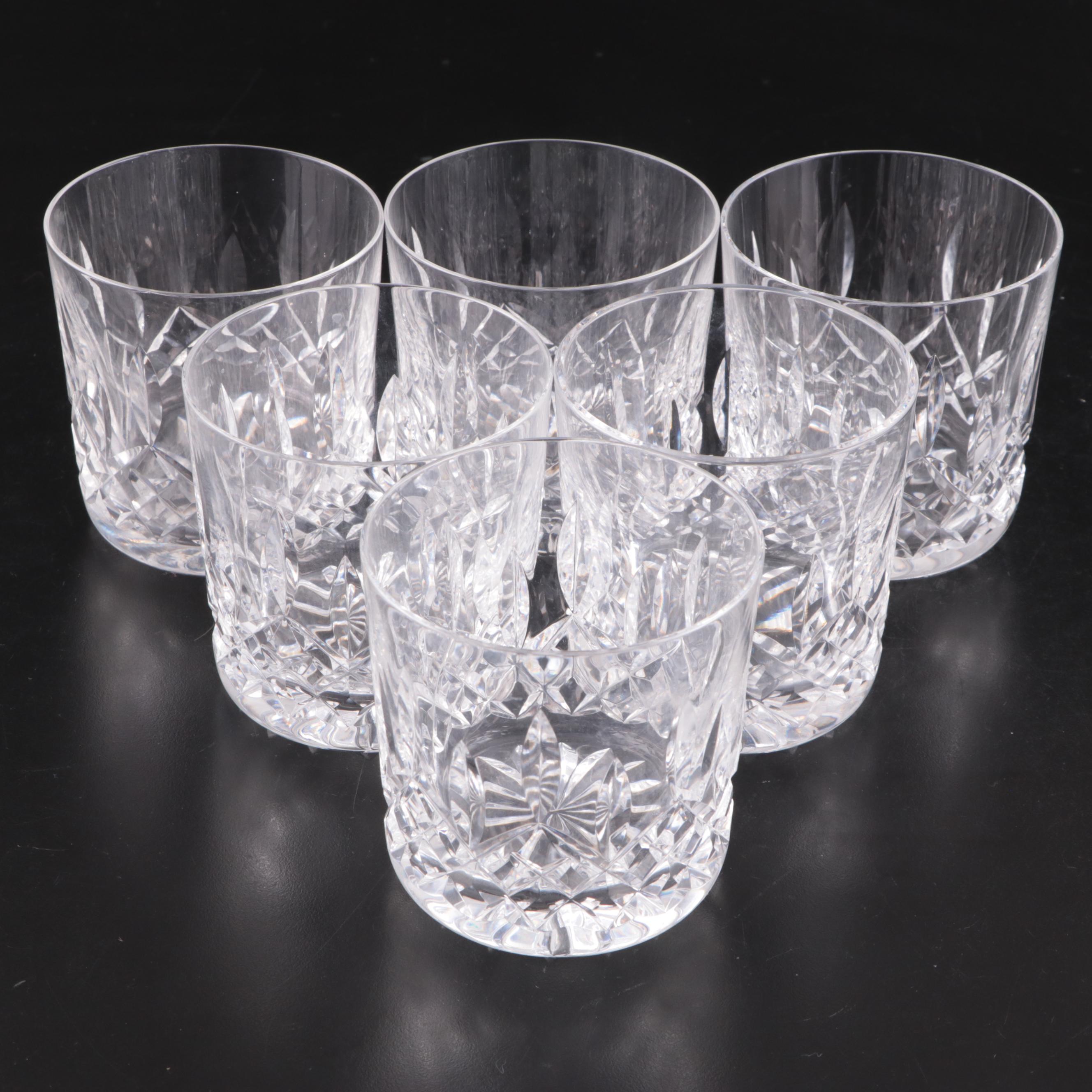 Waterford Crystal "Lismore" Old Fashioned Glasses with Decanter