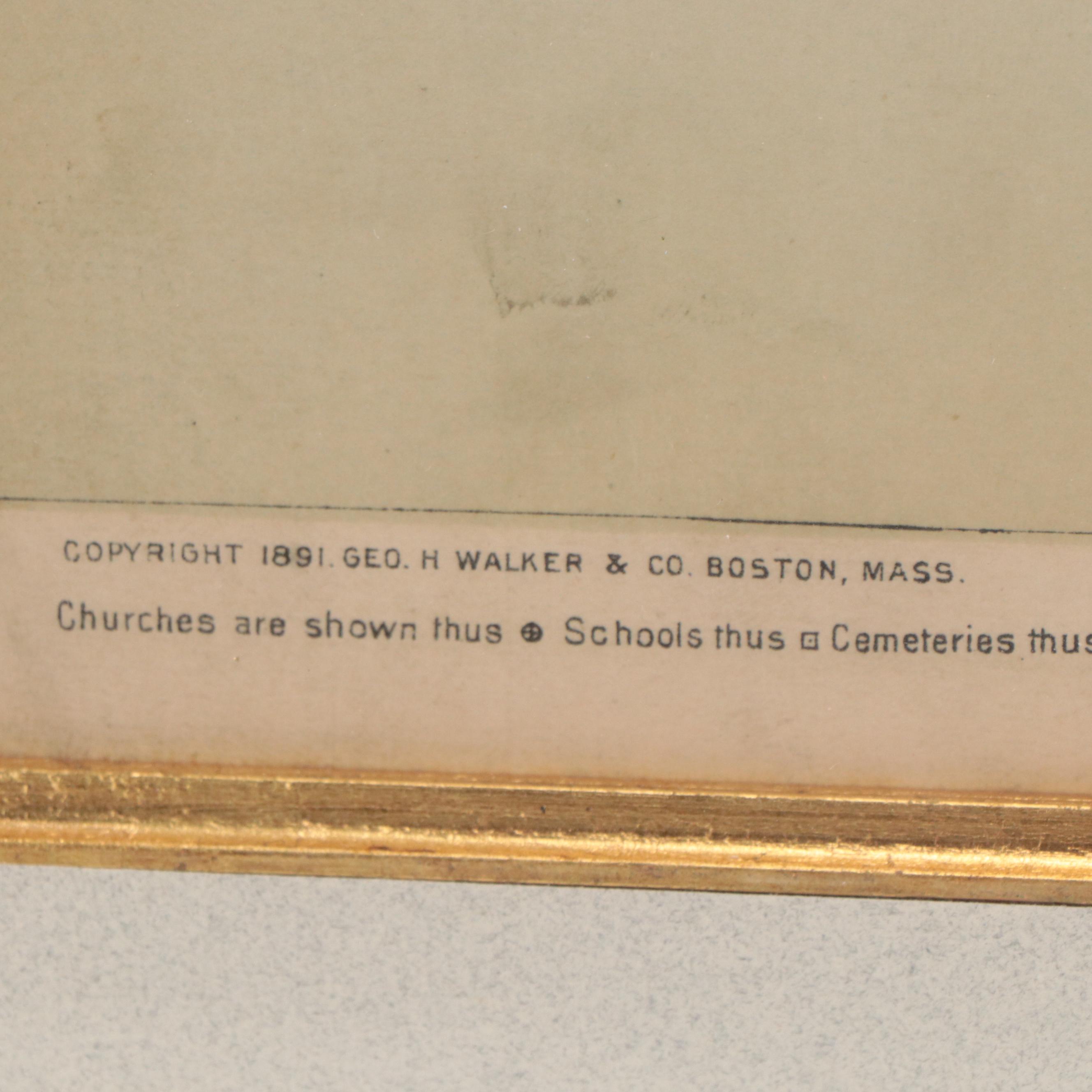 George Walker & Co. Map of Nantucket, 1891