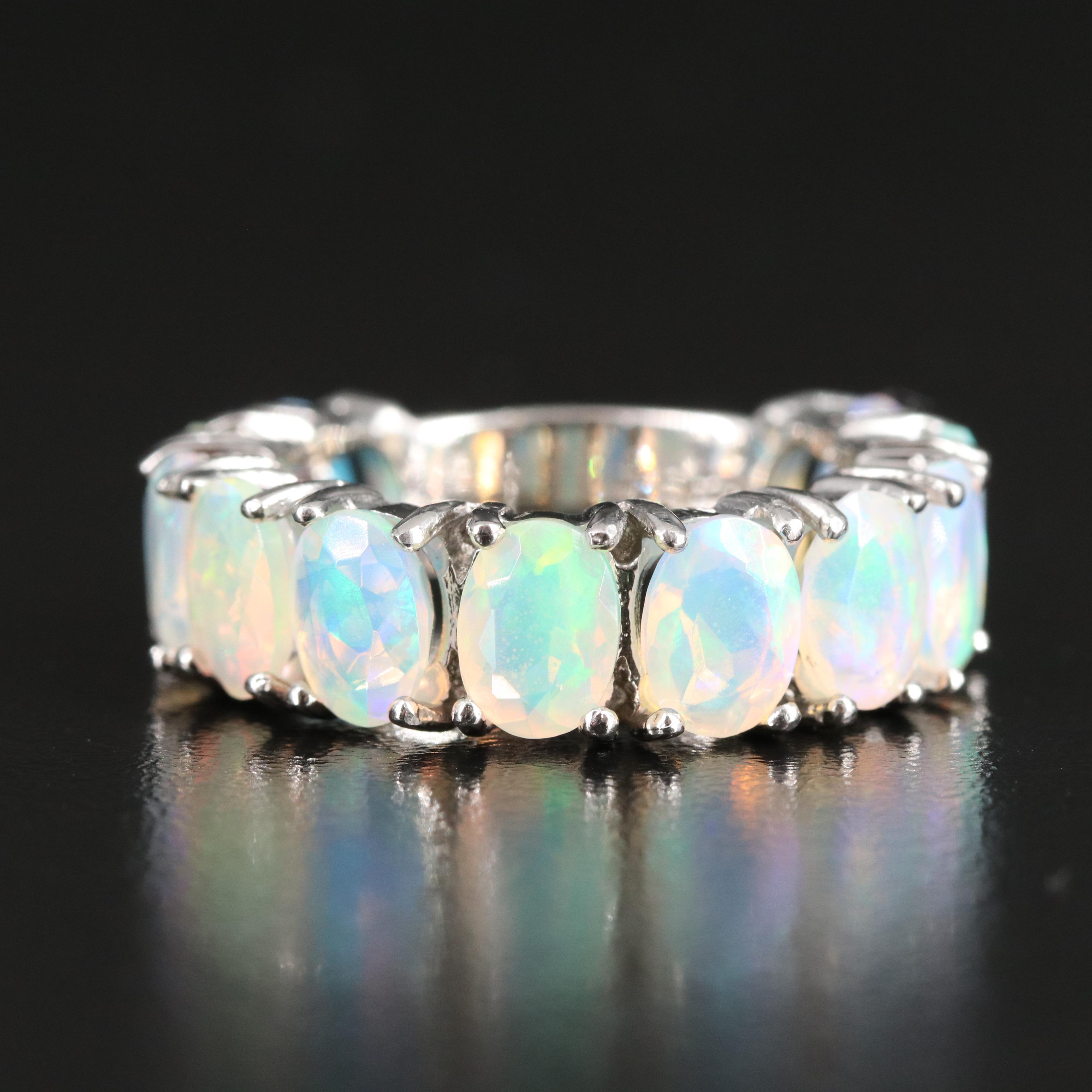 Sterling Opal Band