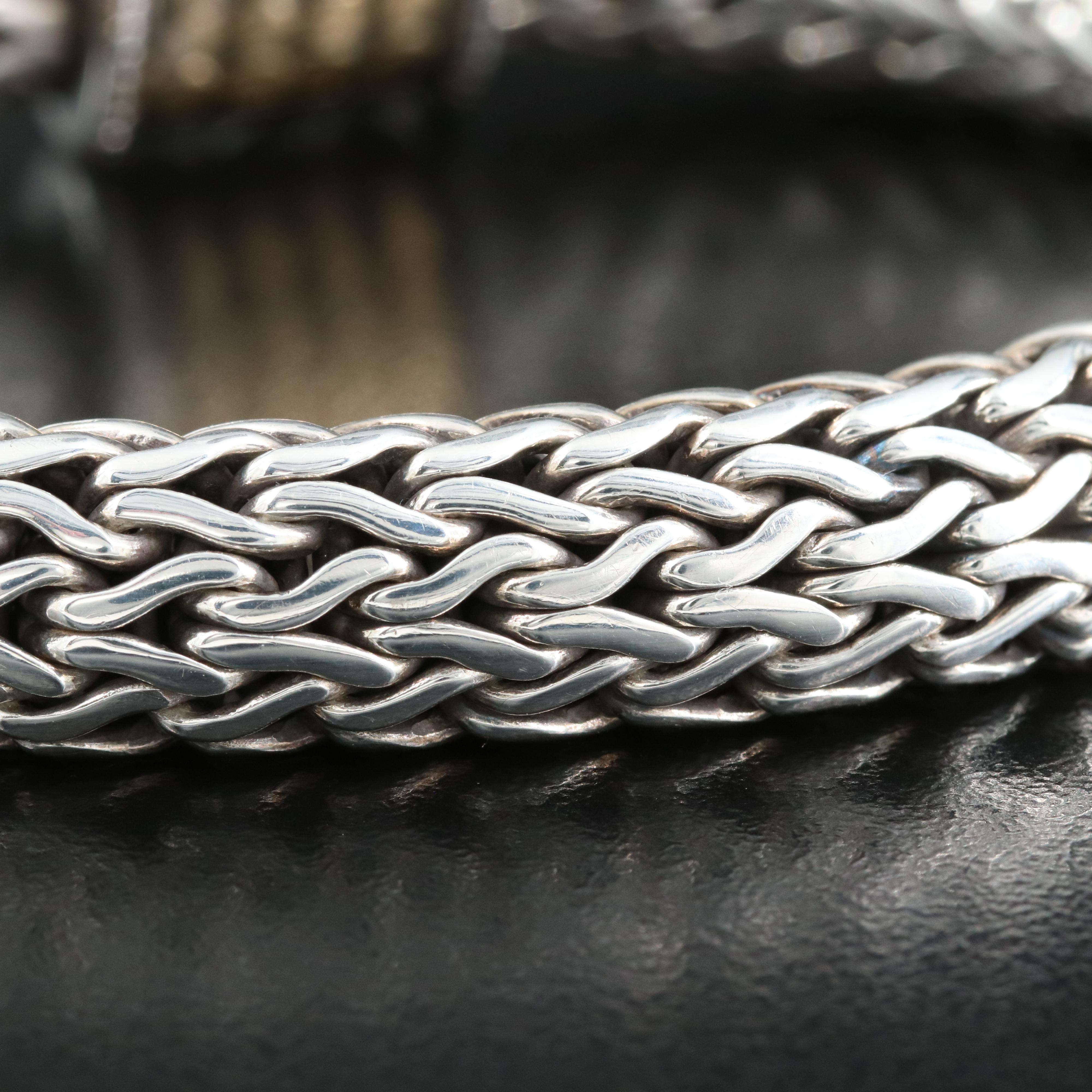 John Hardy "Classic Chain Dot" Sterling Bracelet with 18K Accents