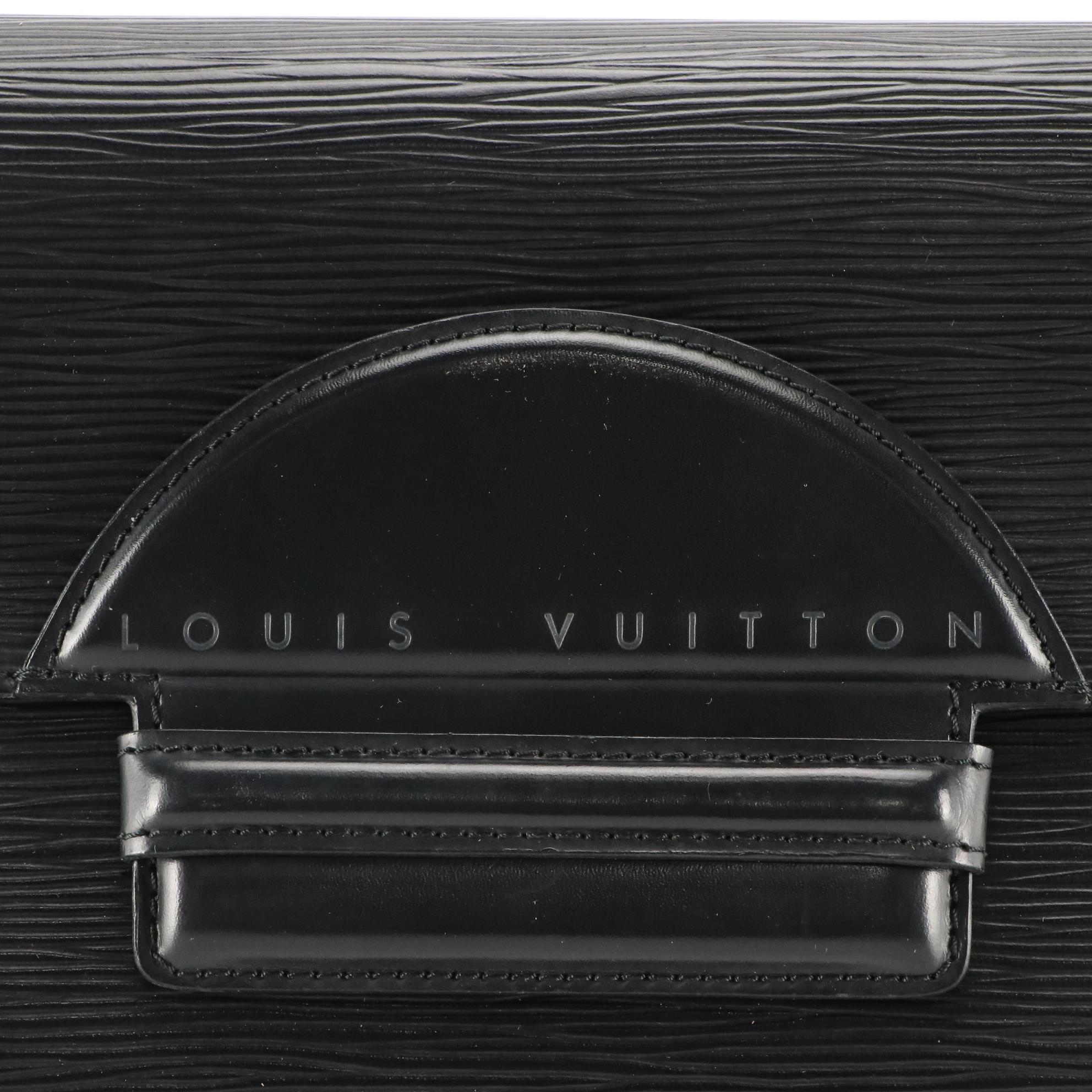 Louis Vuitton Black Epi Leather Chaillot Clutch