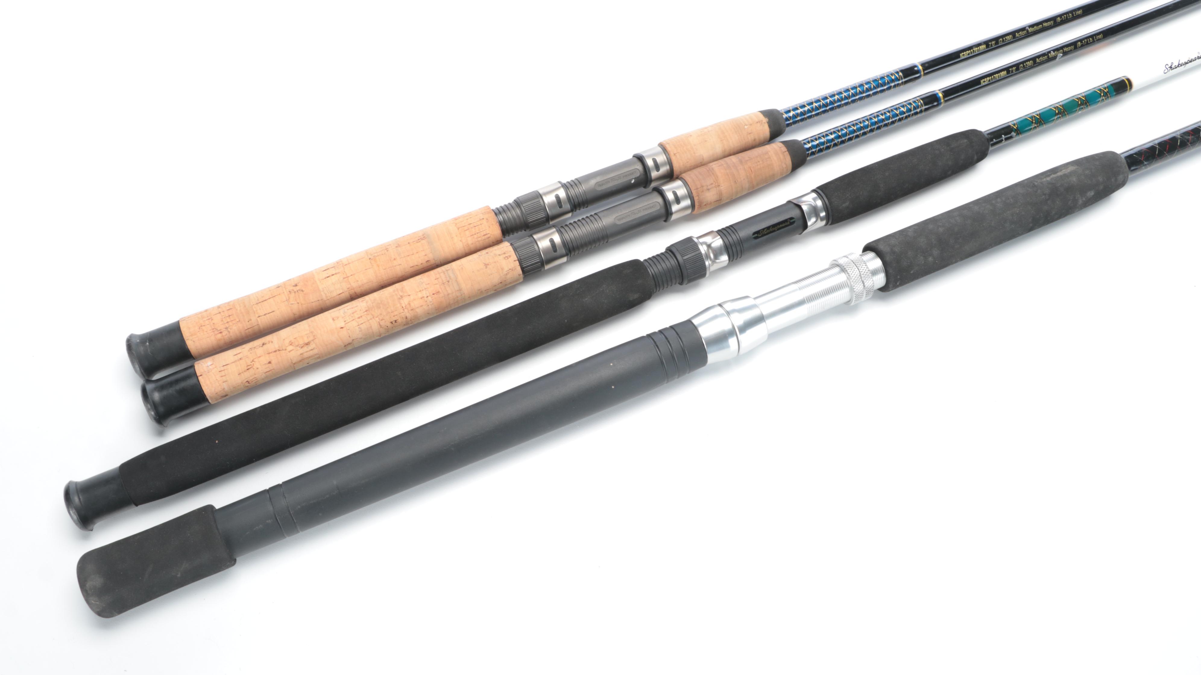 Shakespeare Ugly Stik Intercoastal and Sturdy Stik Fishing Rods with Reels