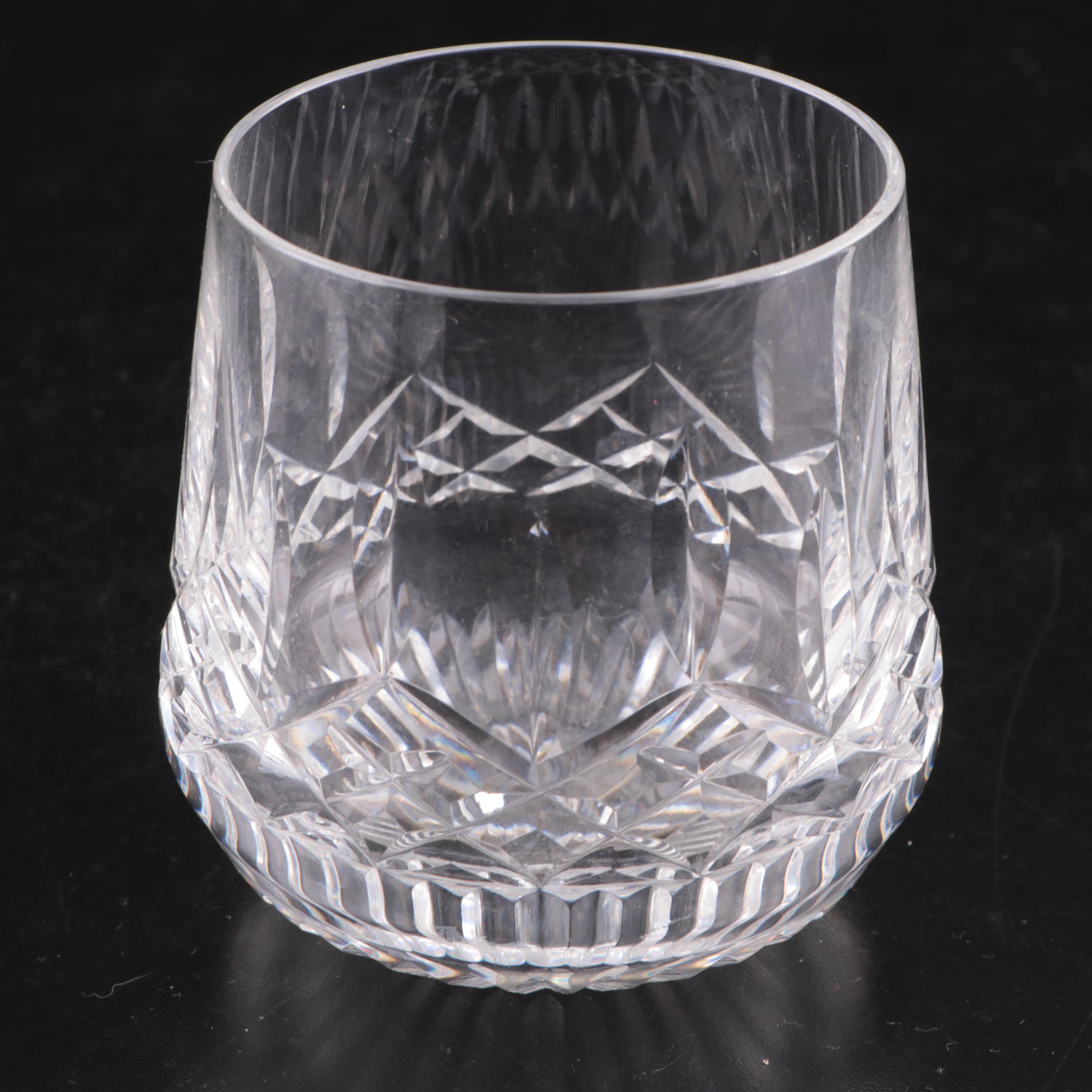 Waterford Crystal "Lismore" Roly Poly Glasses, Mid to Late 20th Century