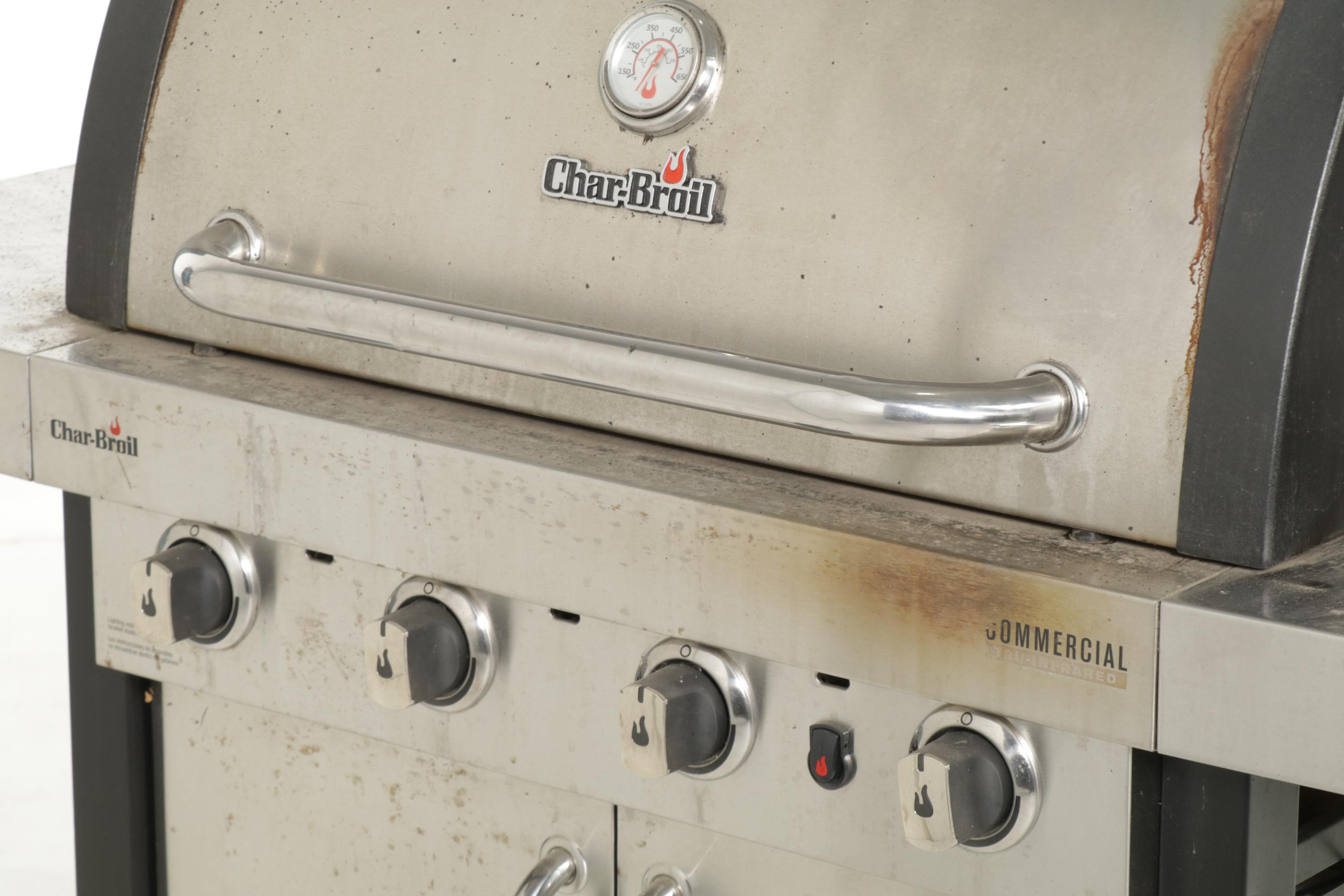 Char-Broil Commercial Series Stainless/Black 4-Burner LP Infrared Gas Grill