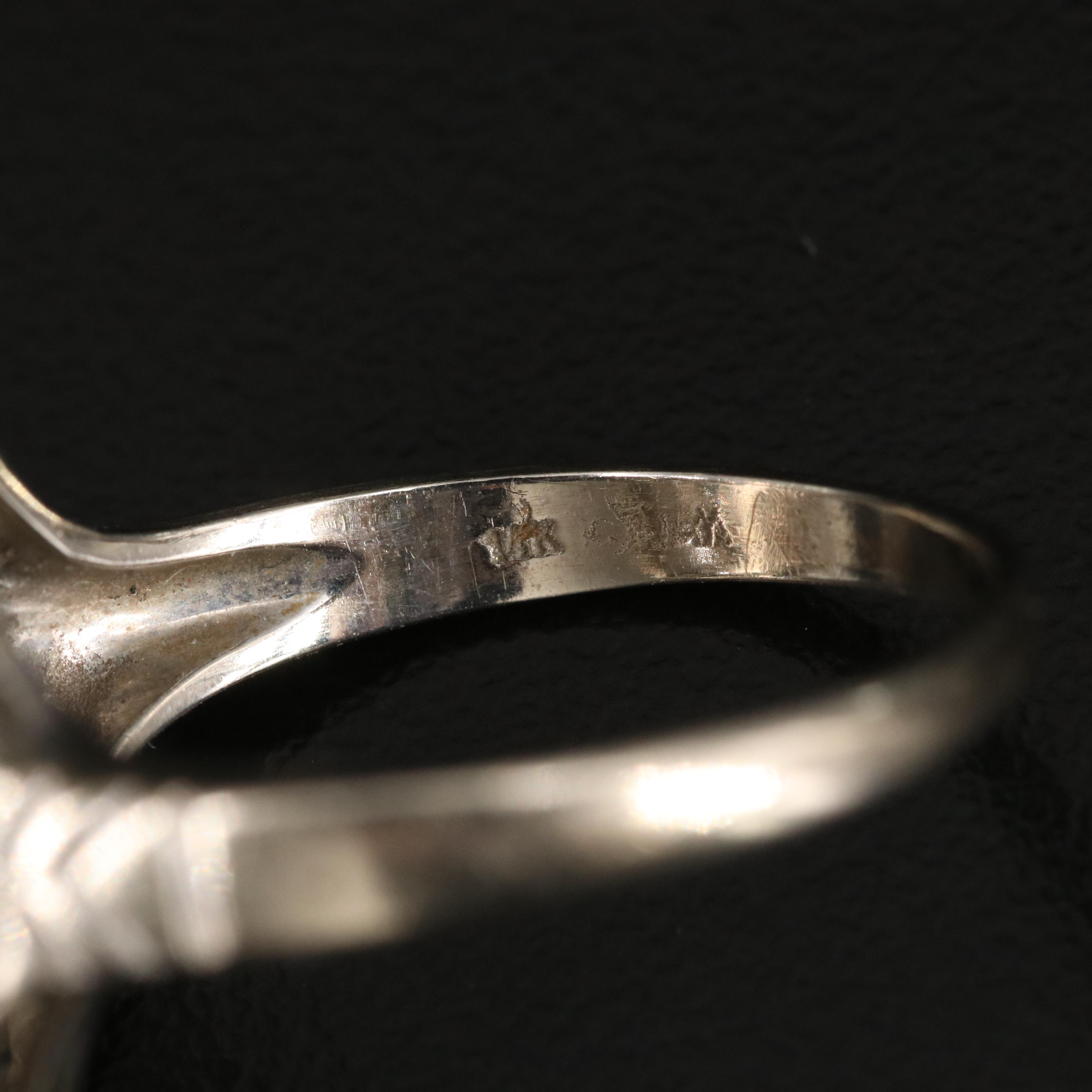 Art Deco 14K 0.82 CTW Diamond Ring