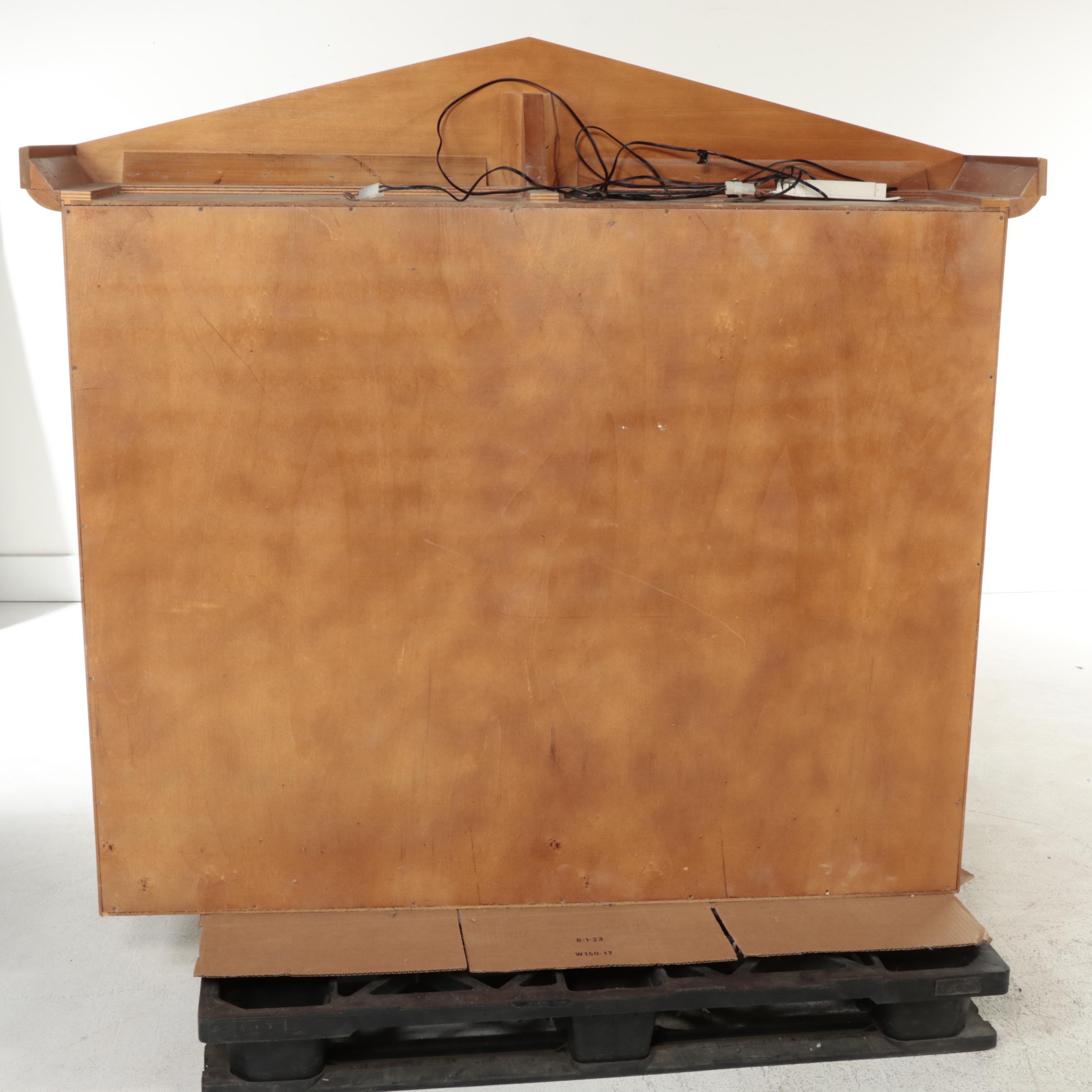 Bespoke Italian Neoclassical Style Illuminated Bar Cabinet