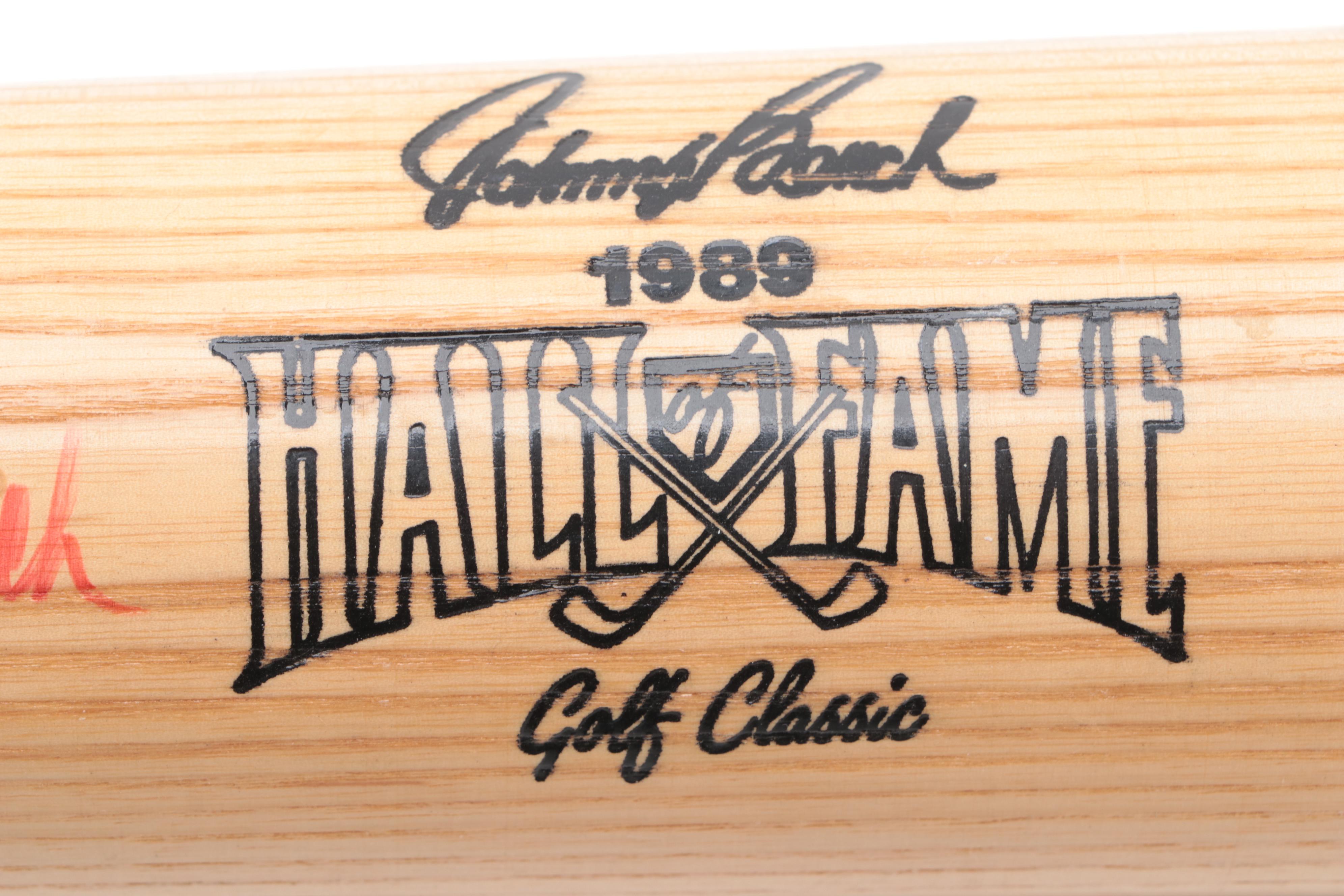 Johnny Bench Signed Hall Of Fame Golf Classic Louisville Slugger Baseball Bat
