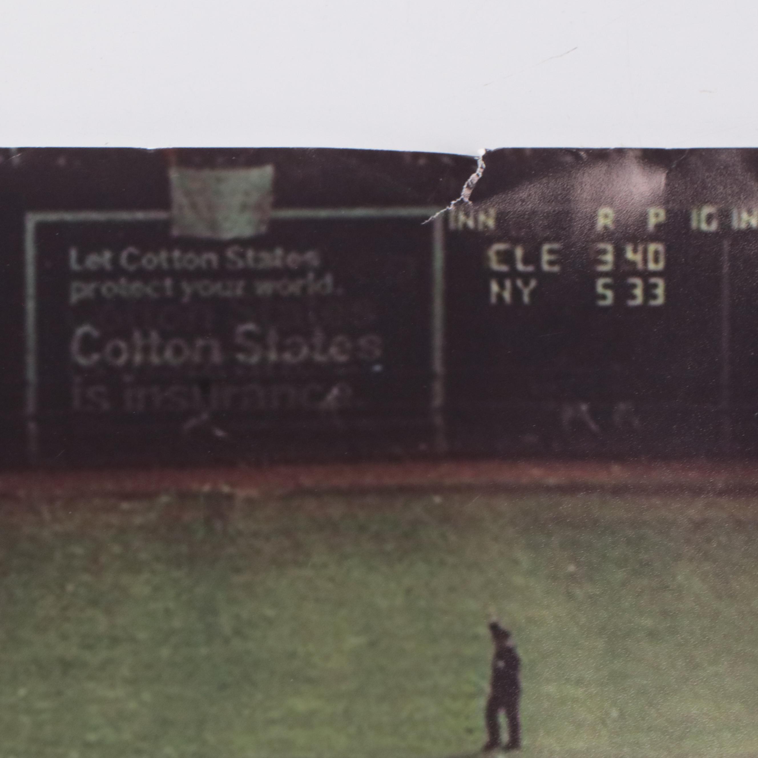 Hank Aaron Signed Atlanta Braves Home Run 715 Print