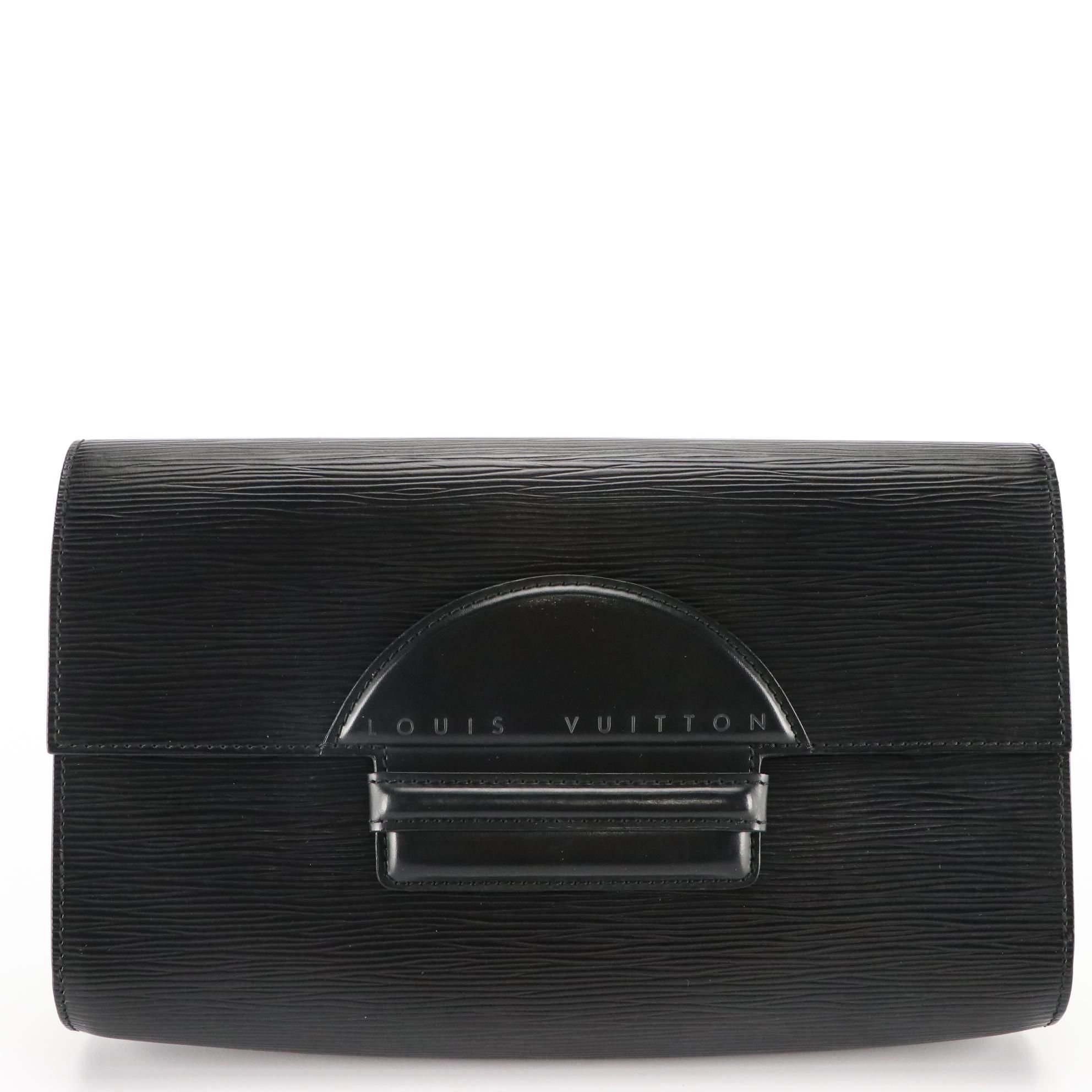 Louis Vuitton Black Epi Leather Chaillot Clutch