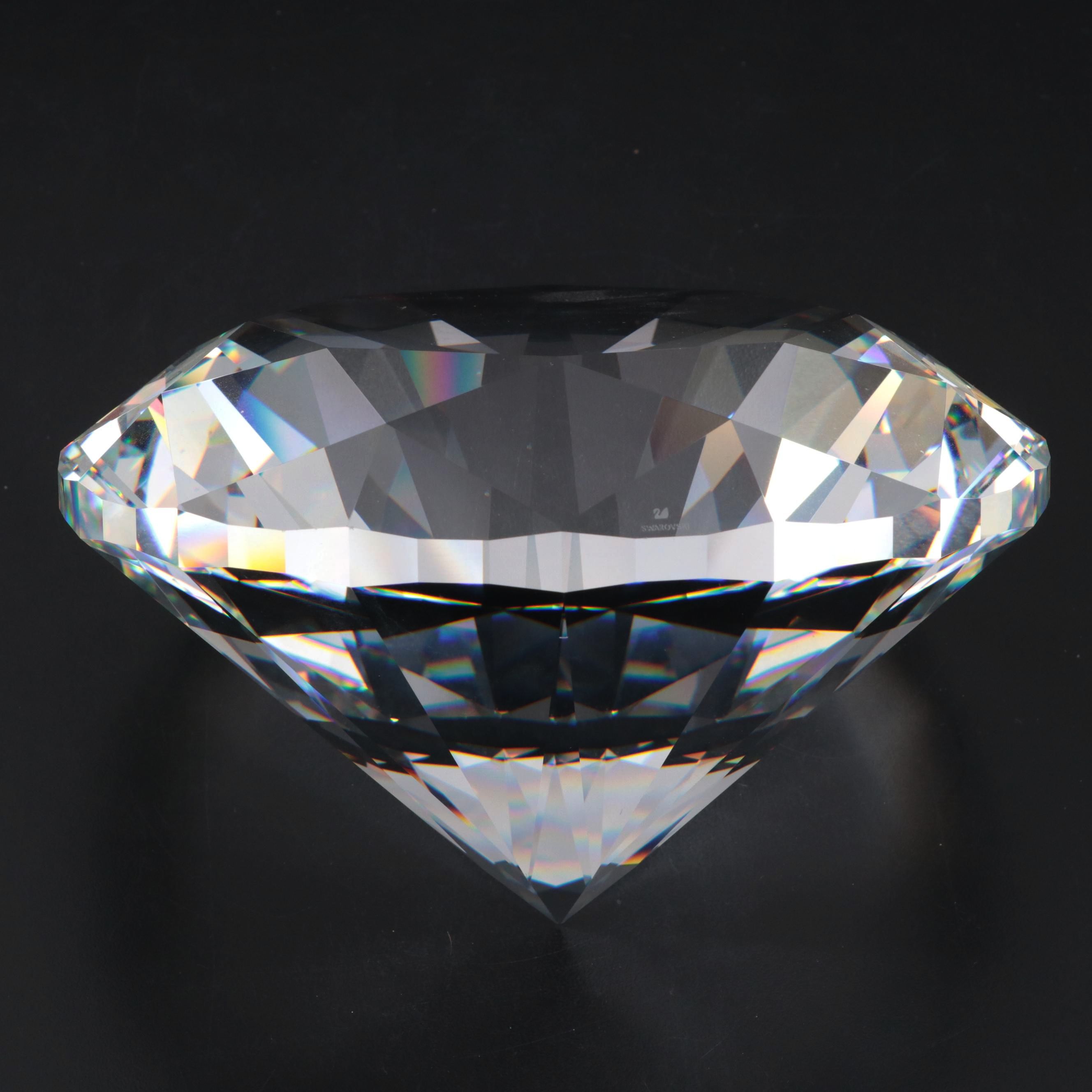 Swarovski "Giant Chaton" Crystal Giants Figurine, 1990