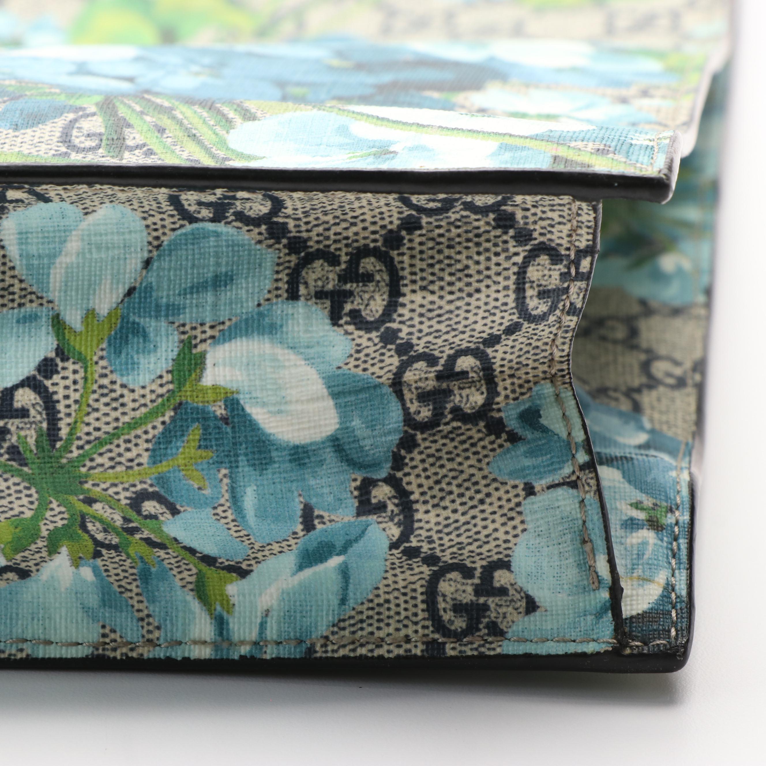 Gucci GG Supreme Blooms Vertical  Soft Coated Canvas Tote Bag