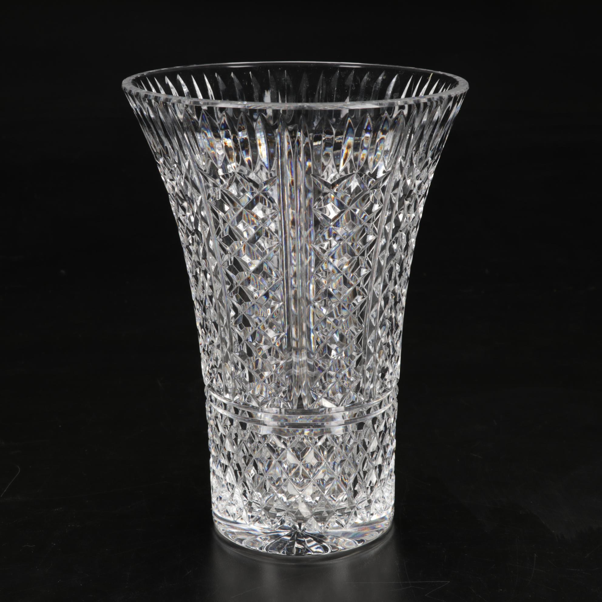 Waterford Tall Crystal Flower Vase