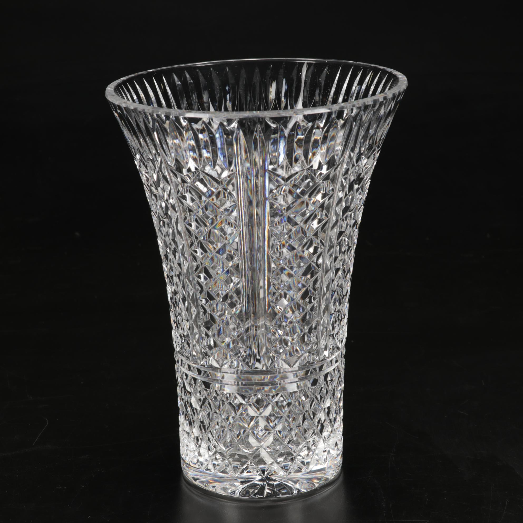 Waterford Tall Crystal Flower Vase