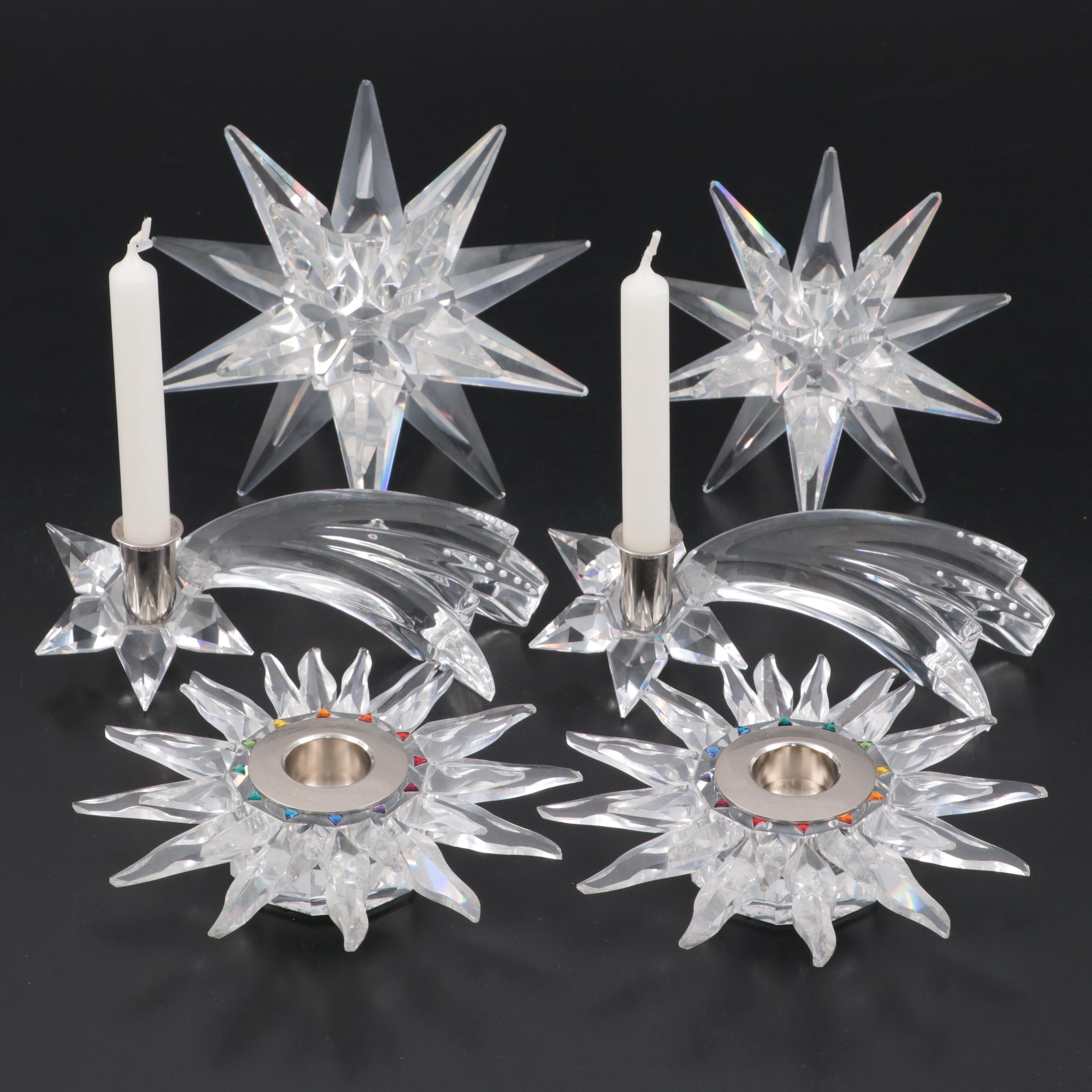 Swarovski Crystal Candlesticks and Votives EBTH