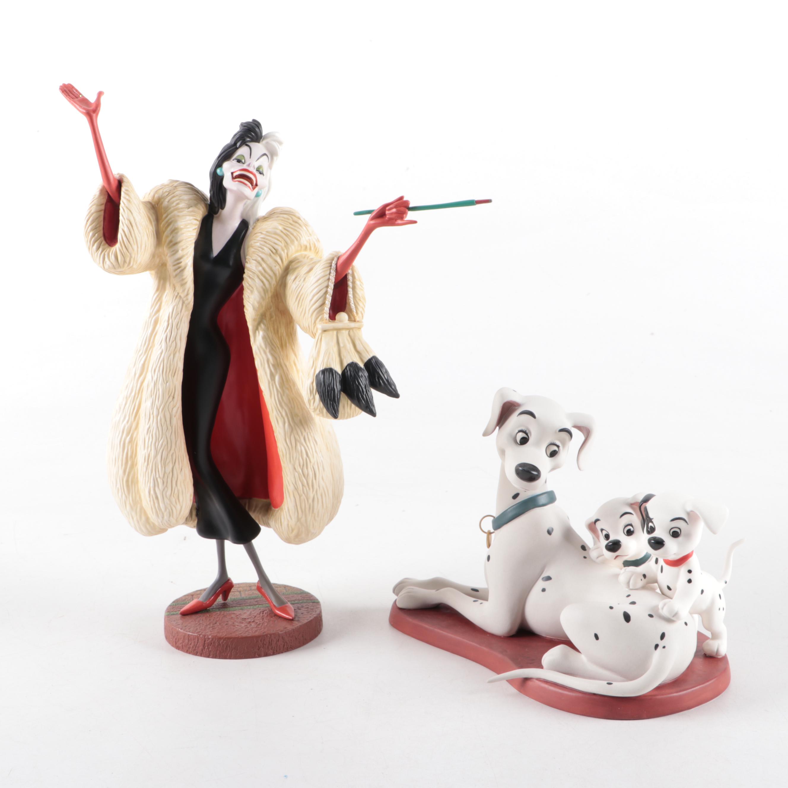 Walt Disney Classics Collection "101 Dalmatians" Porcelain Figurines