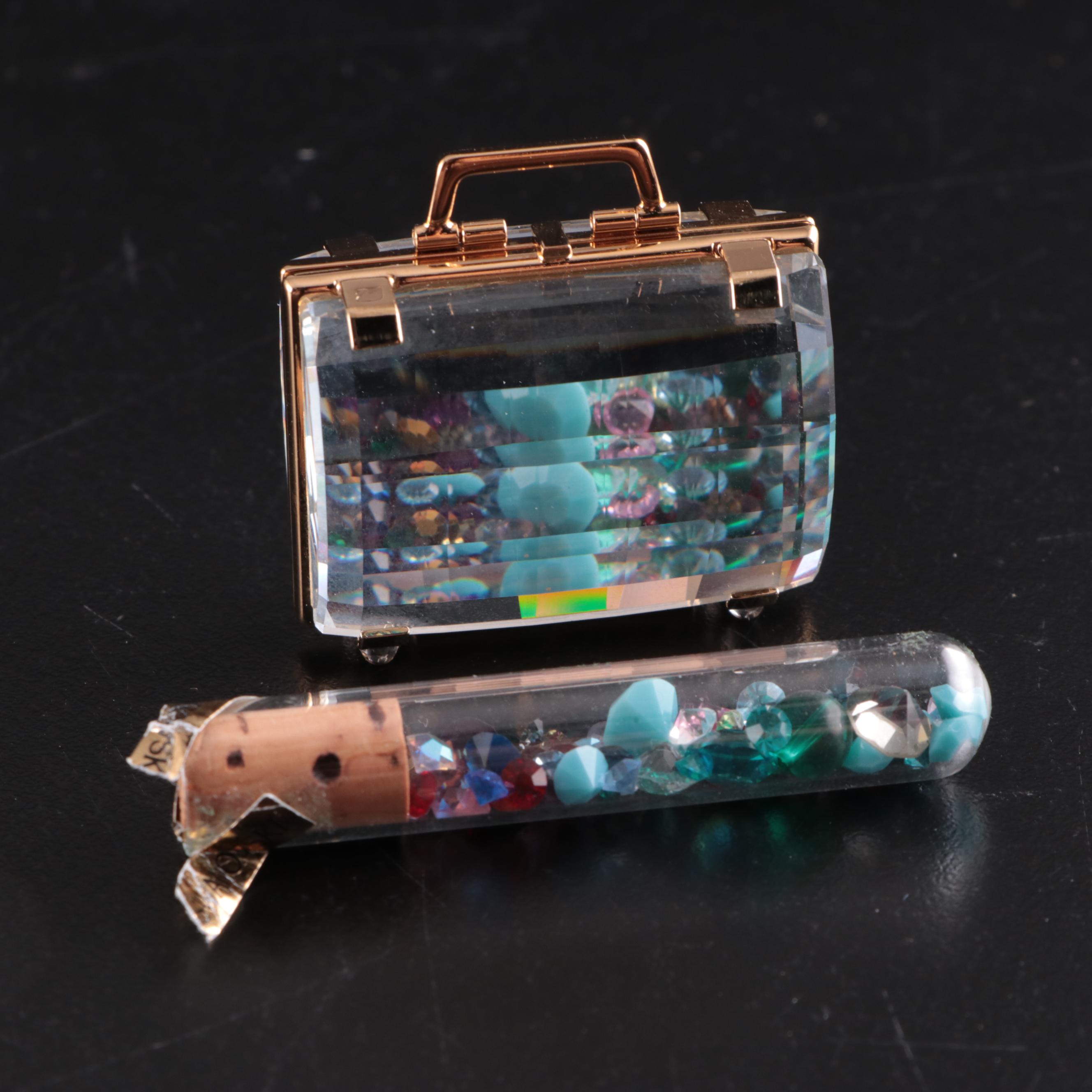 Faceted Crystal Flowers and Decor