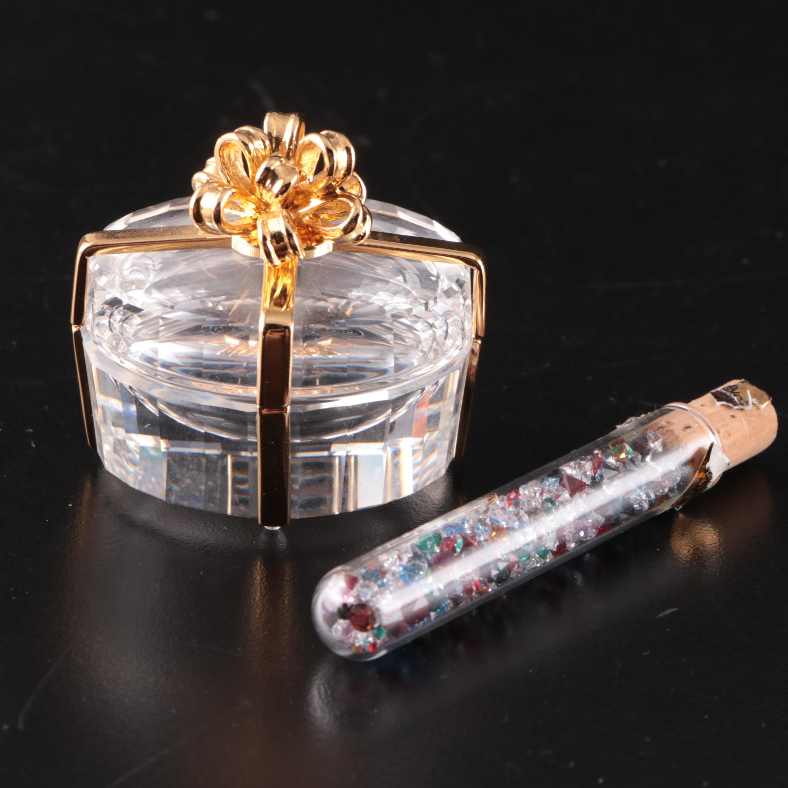 Faceted Crystal Flowers and Decor