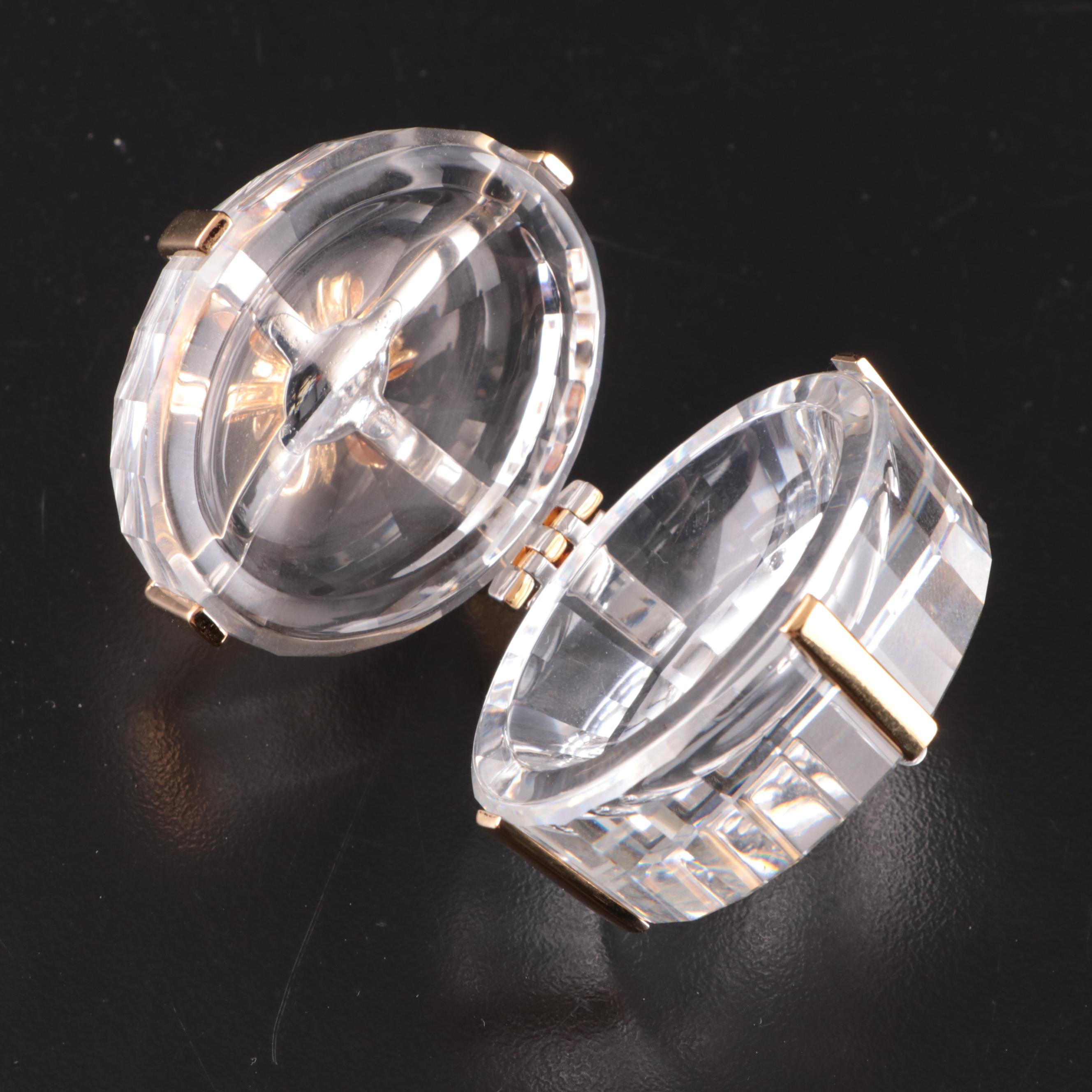 Faceted Crystal Flowers and Decor