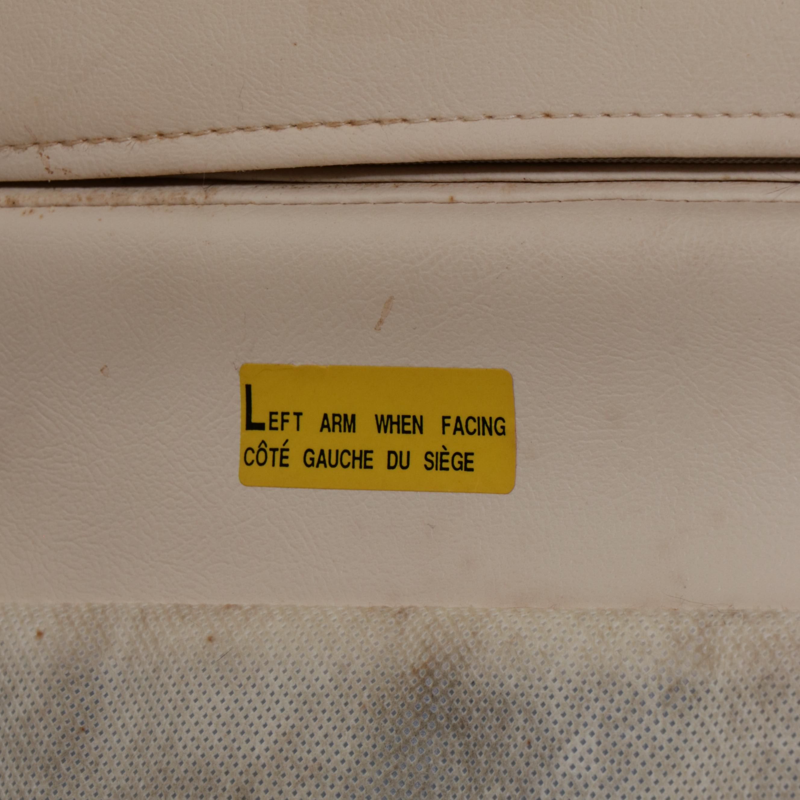 Chairworks MCM Style Leather lounge Chair and Ottoman